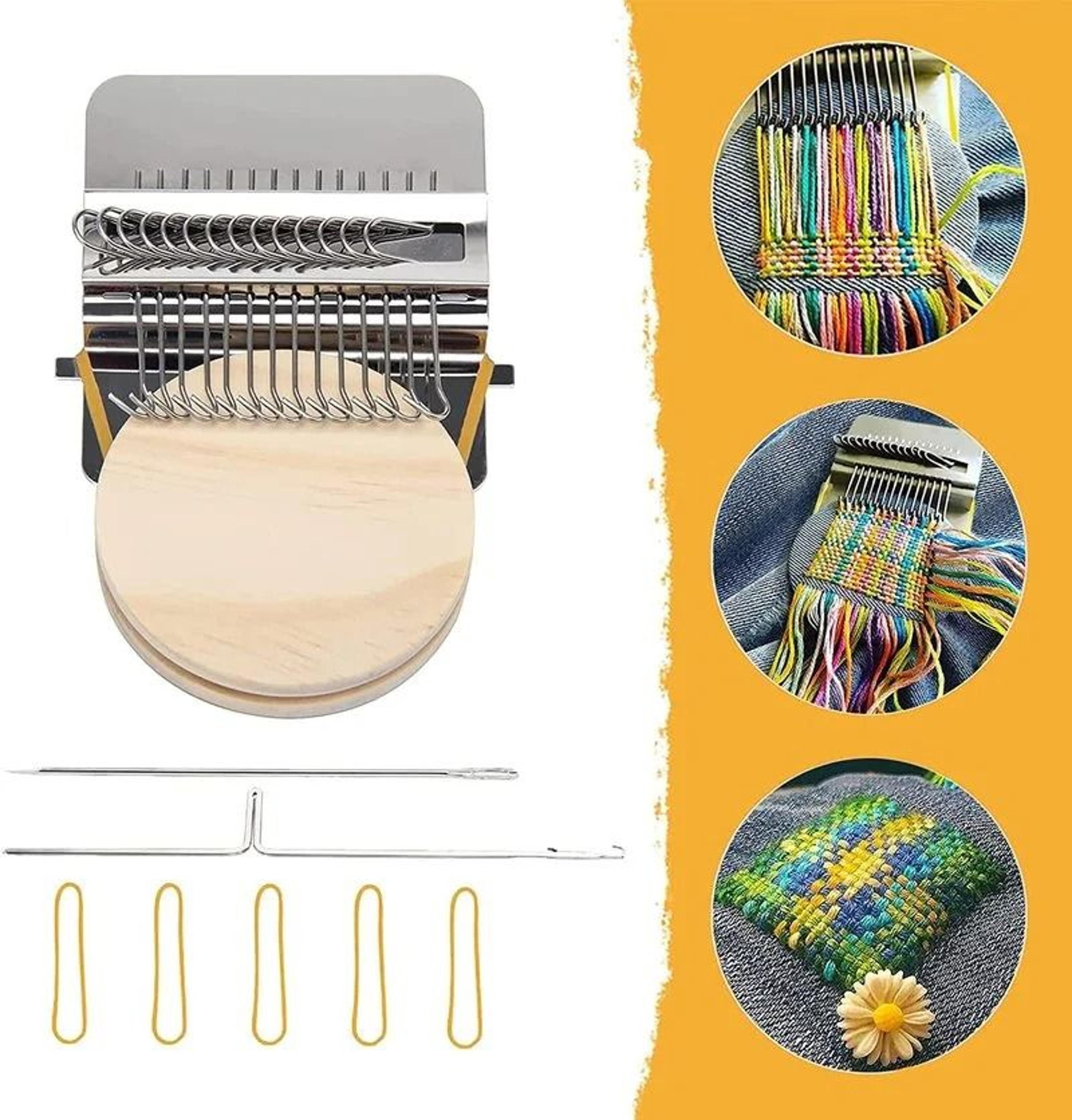 mini weaving mender for easy clothing patch and fabric repair projects