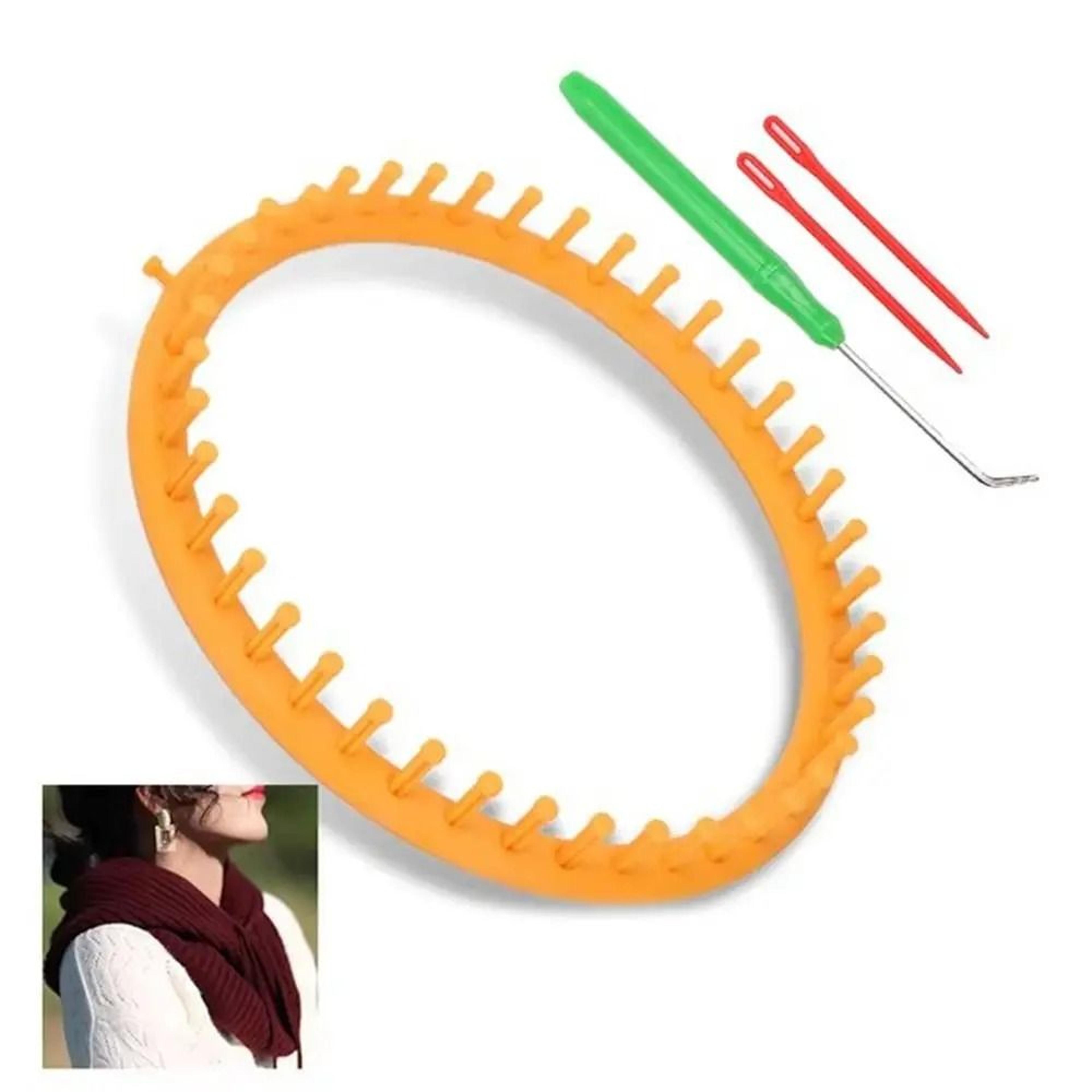round knitting loom kit for easy hats scarves and yarn crafts