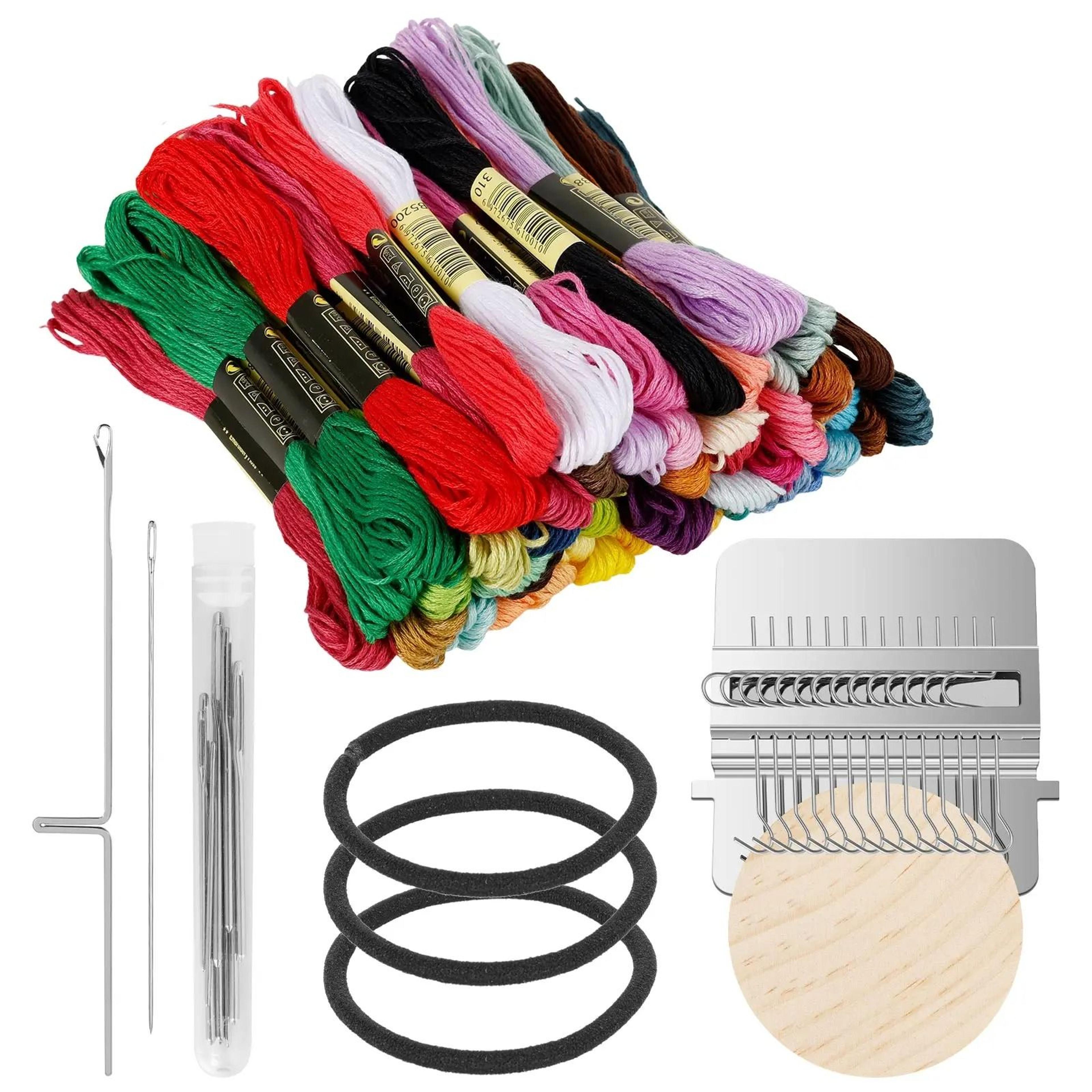 mini darning loom kit for fast knit patch clothing repair projects