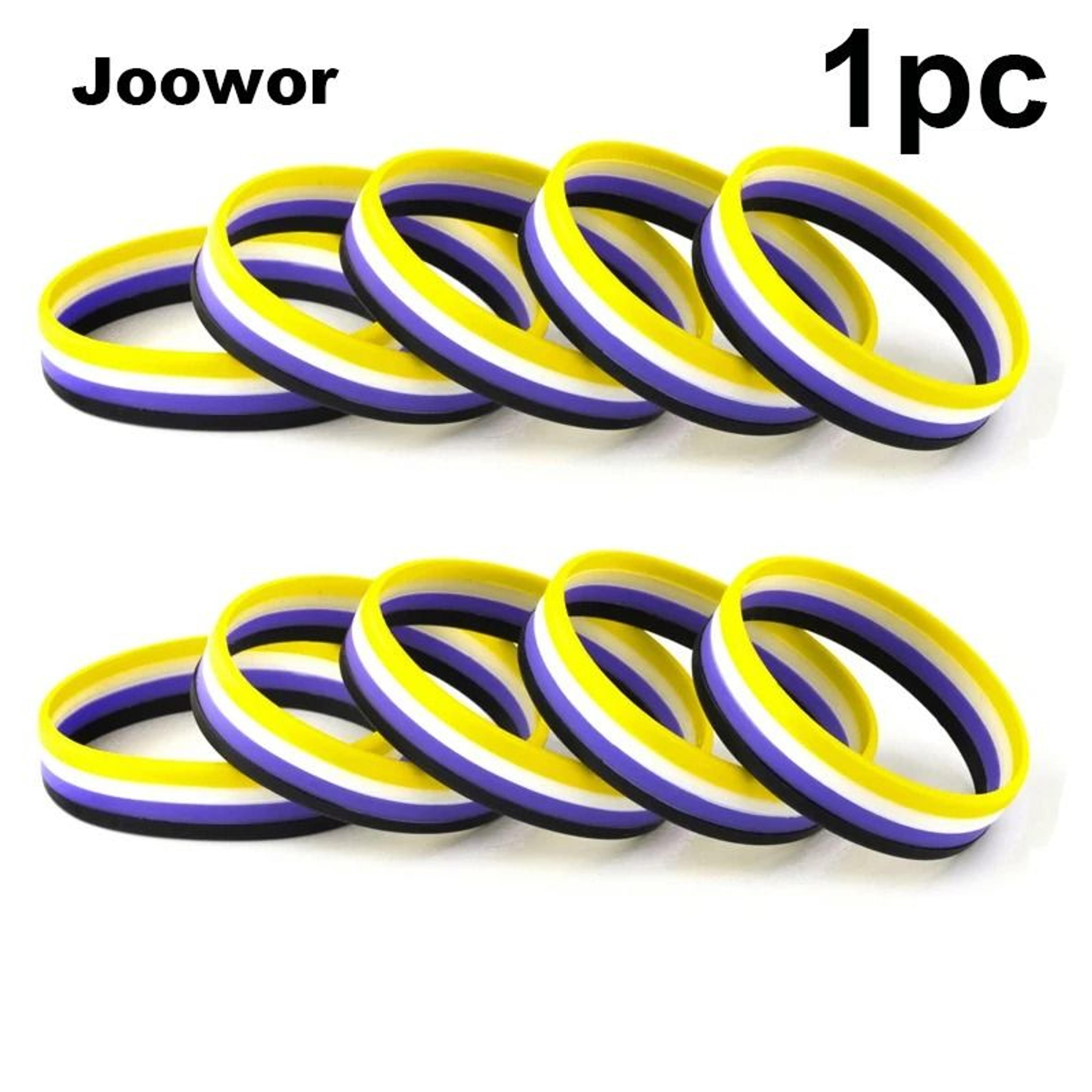 pride silicone wristband bracelet for colorful everyday identity expression jewelry accessory