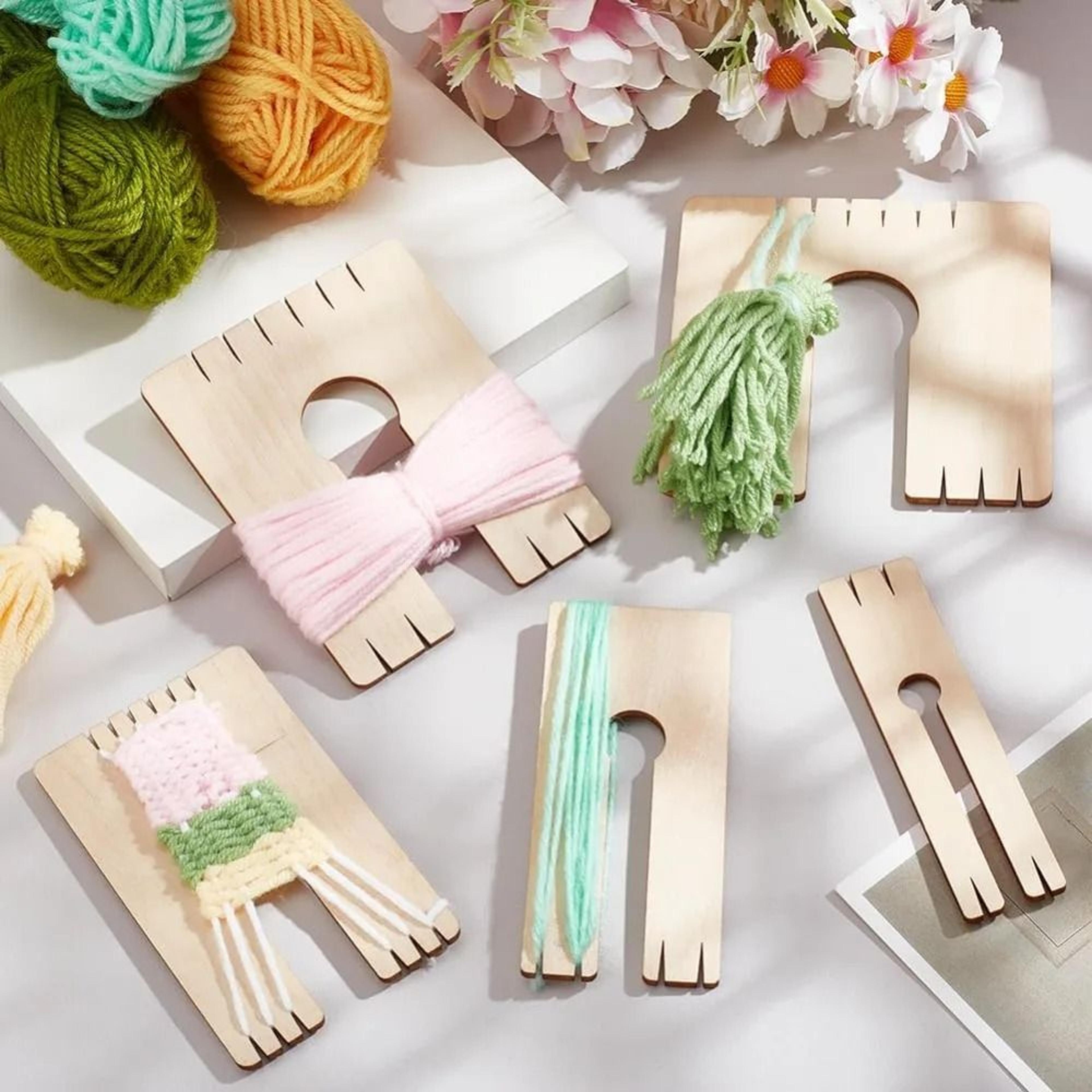 wooden tassel maker set for easy yarn pom pom craft projects