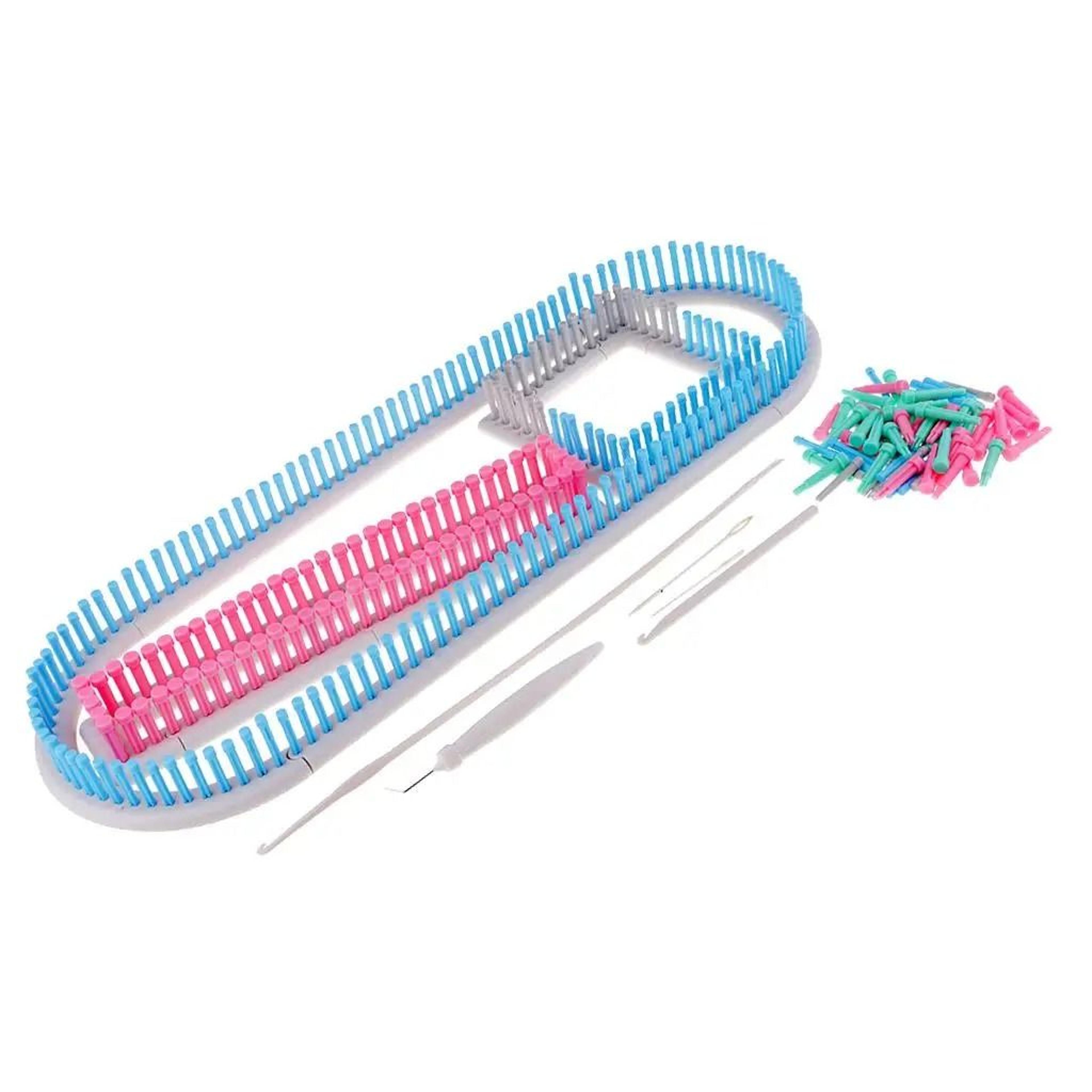 long knitting loom set for easy scarves hats blankets sweaters projects