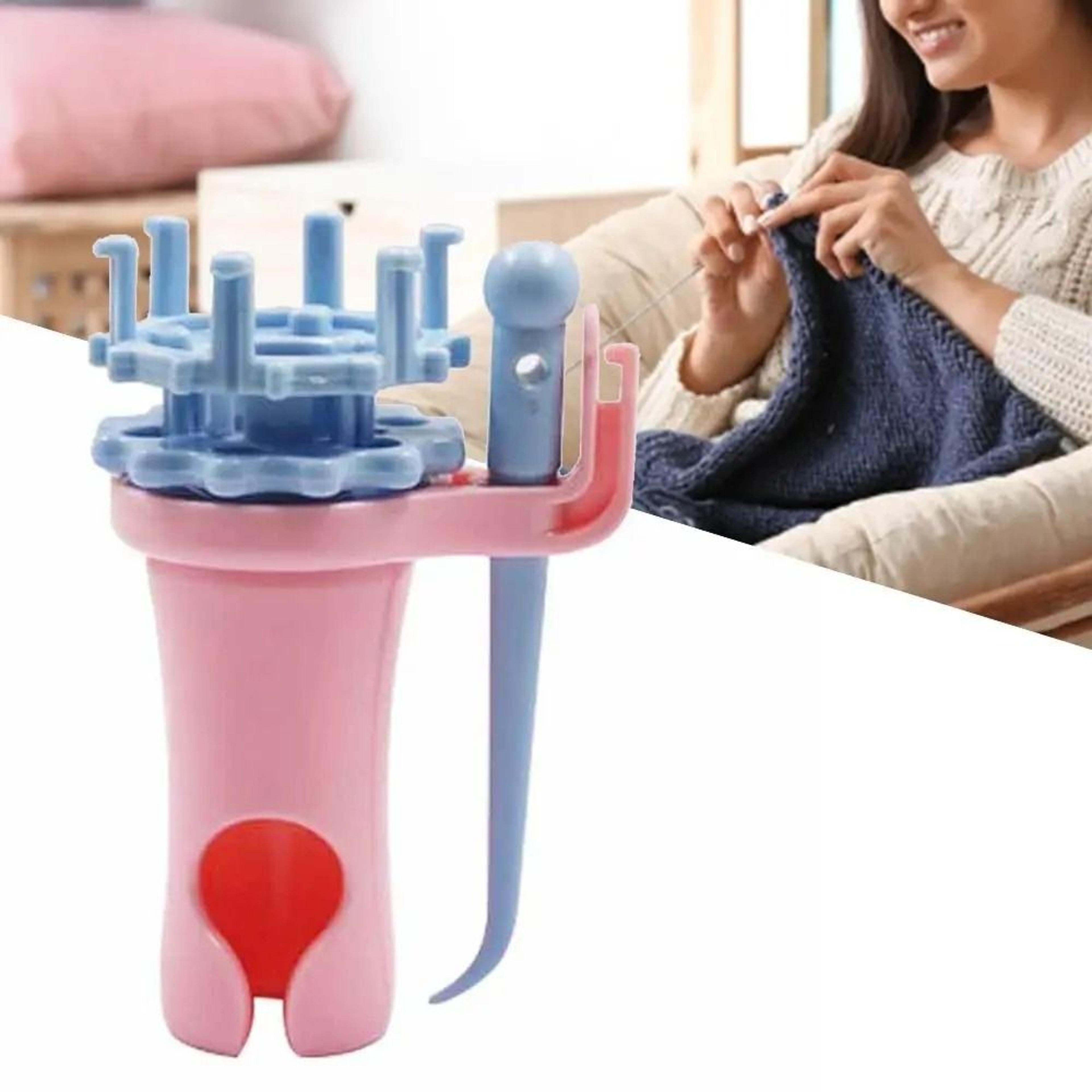 easy manual spool knitter loom set for fast yarn crafting fun
