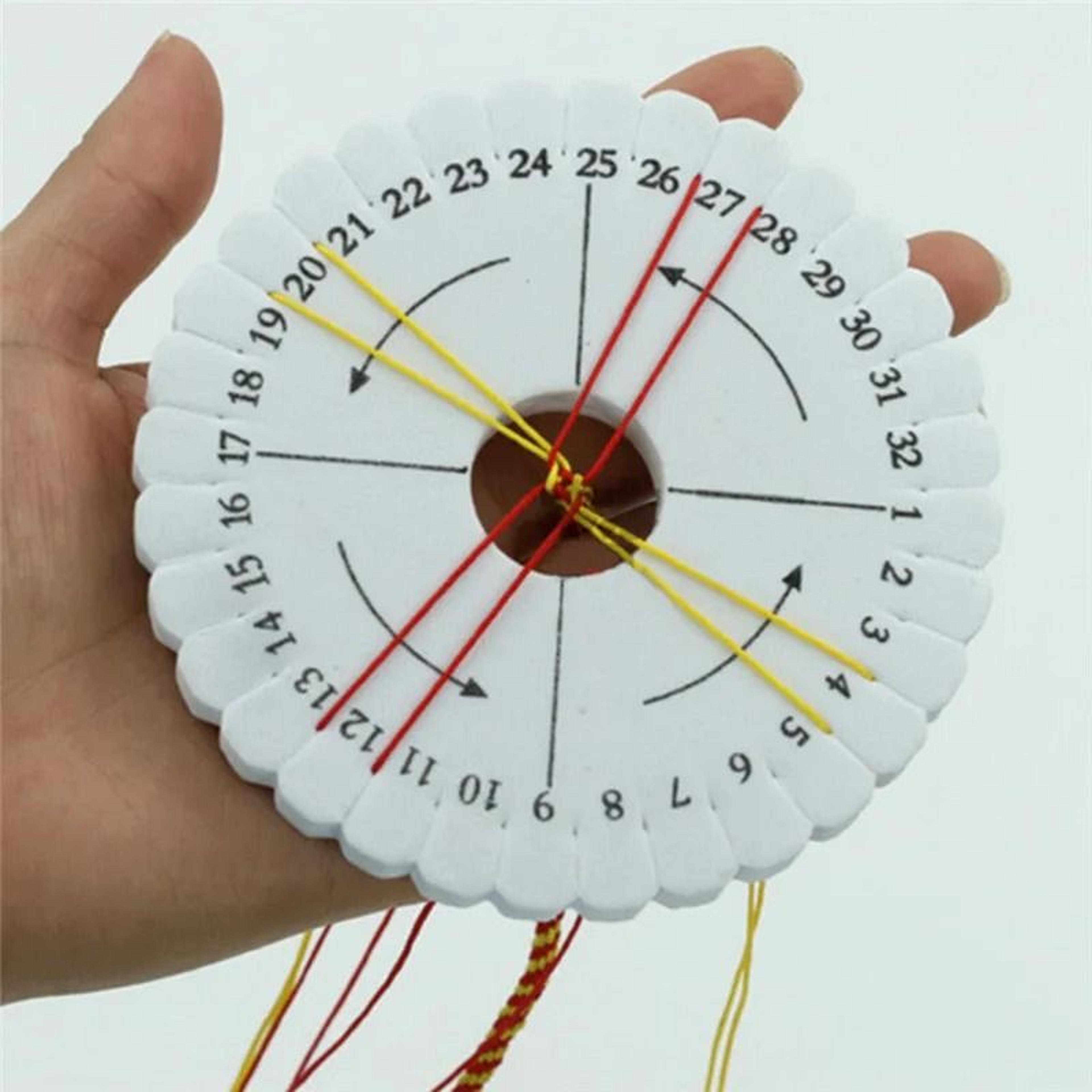 easy kumihimo braiding disk set for bracelets cords and creative weaving