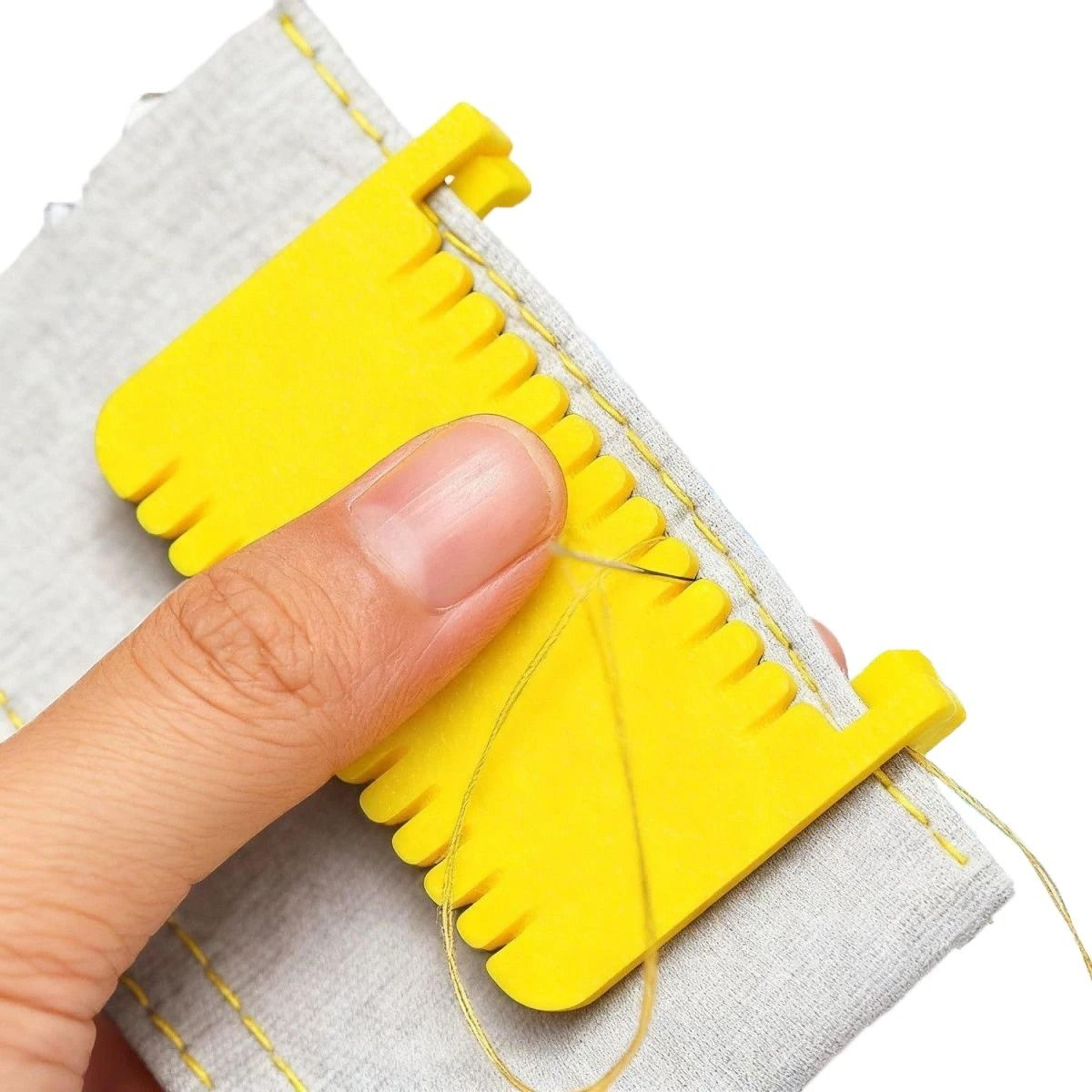 adjustable sewing edge guide clips for neater hand stitched fabric borders