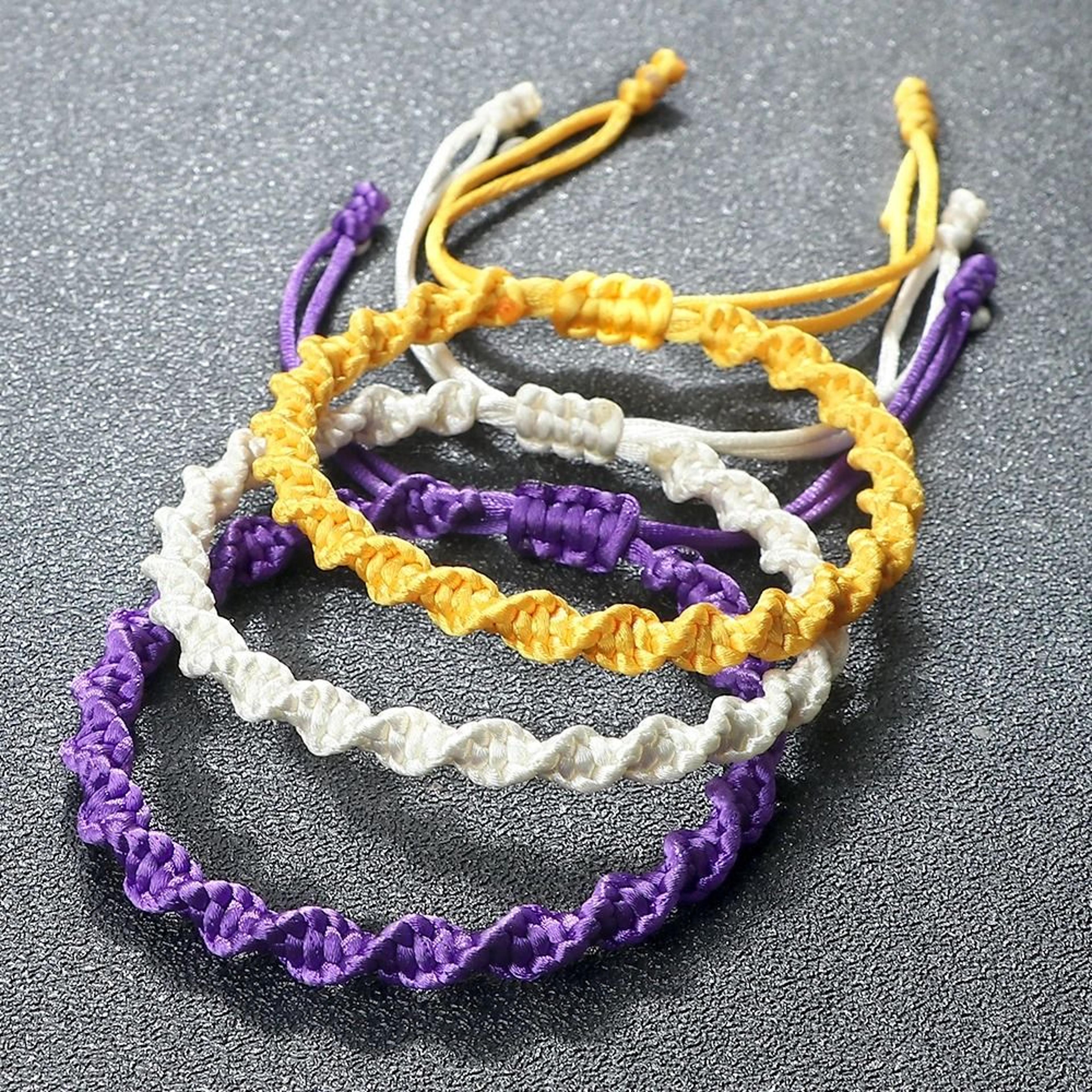 handmade colorful lucky knot rope bracelet for comfortable adjustable everyday wear