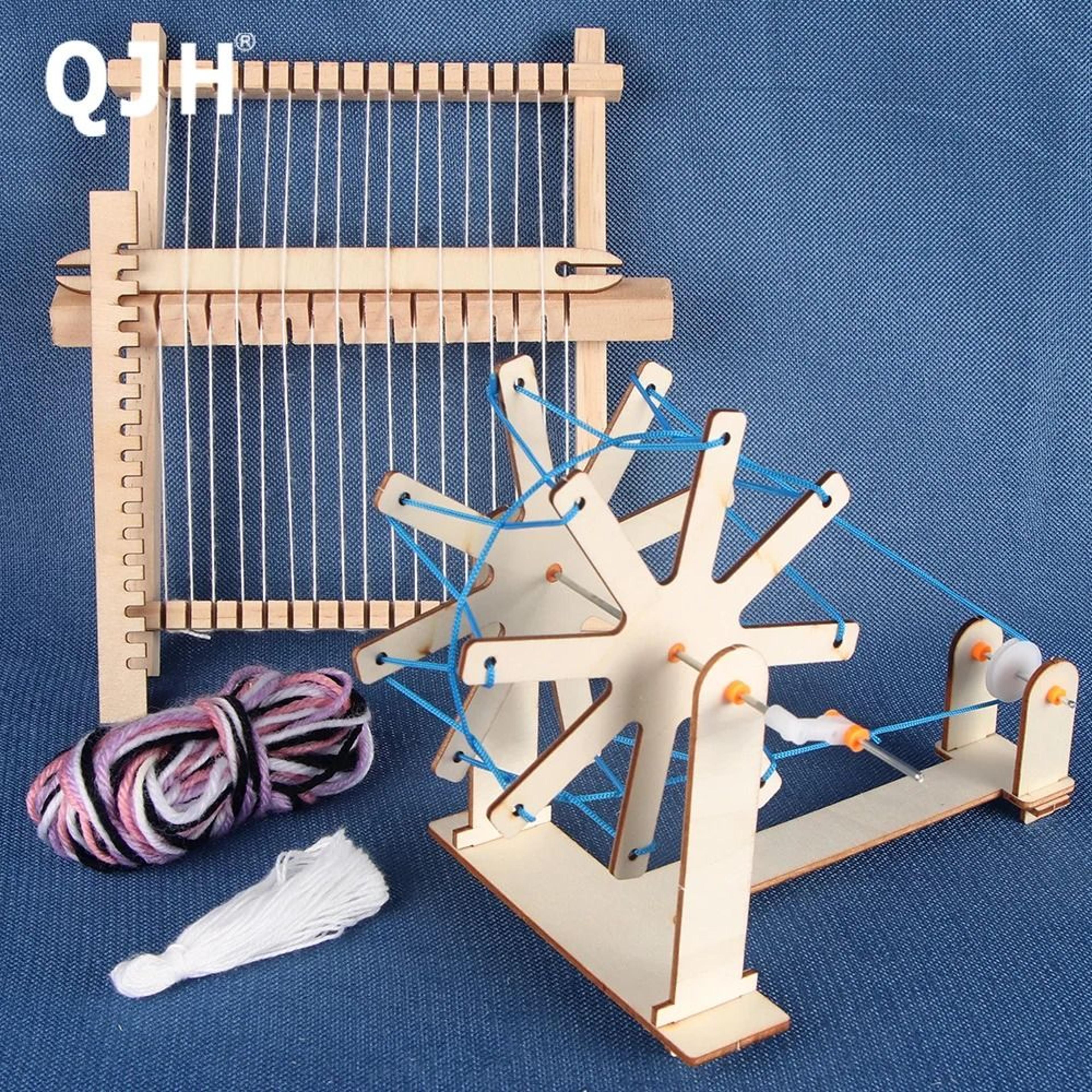 mini wooden weaving loom kit for creative tapestry and decor projects