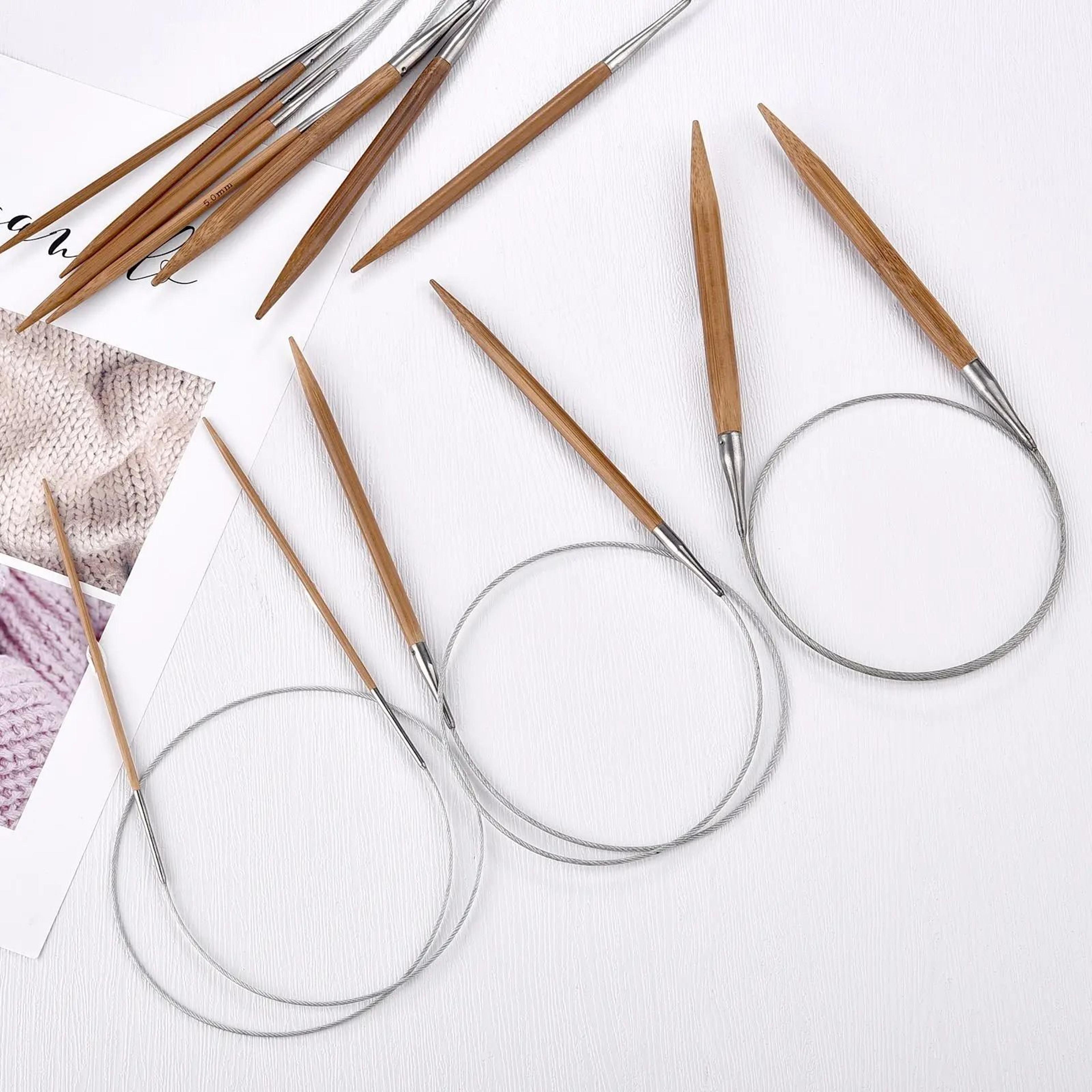 smooth loop needles for comfortable hand knitting