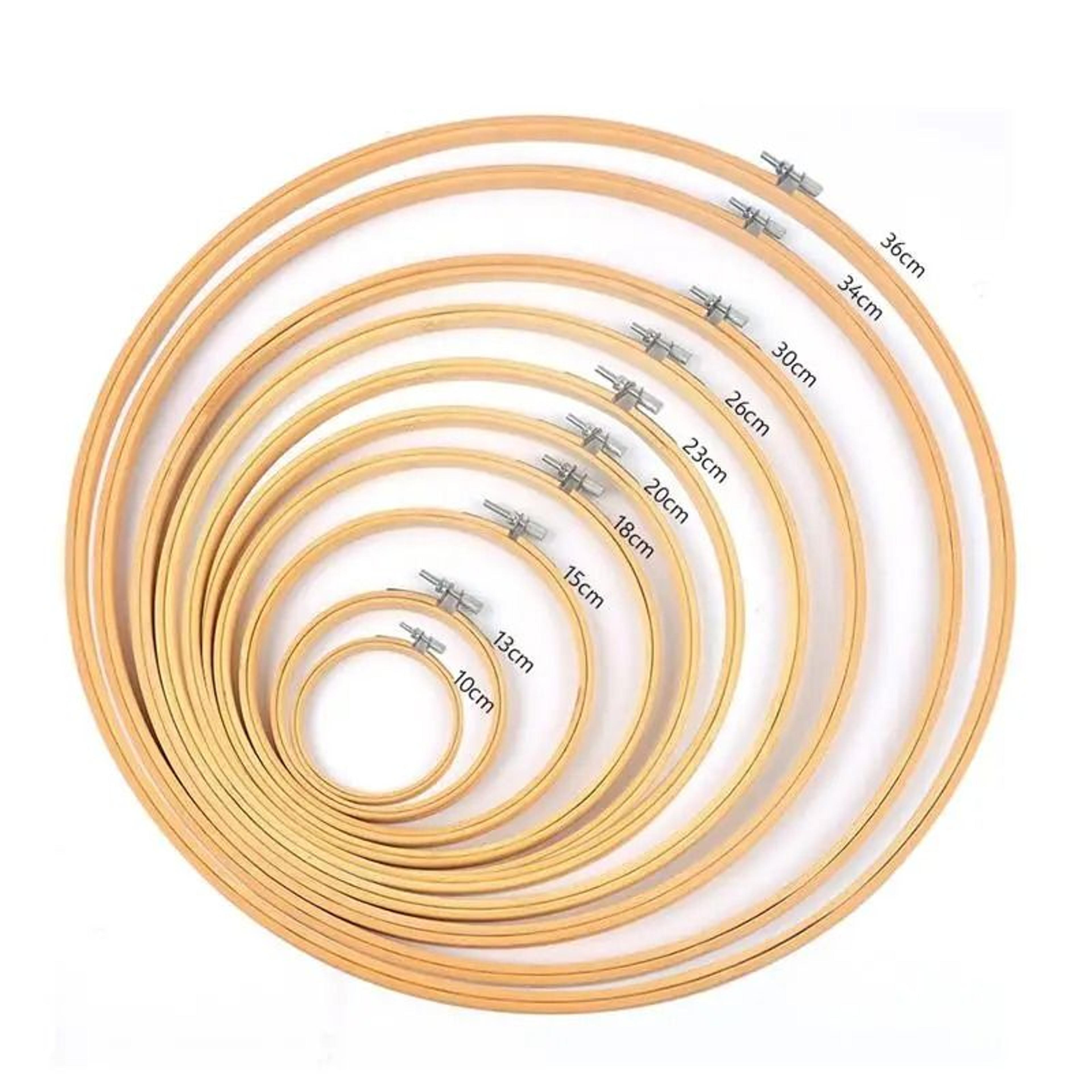 adjustable bamboo embroidery hoop ring for cross stitch and needlecraft projects