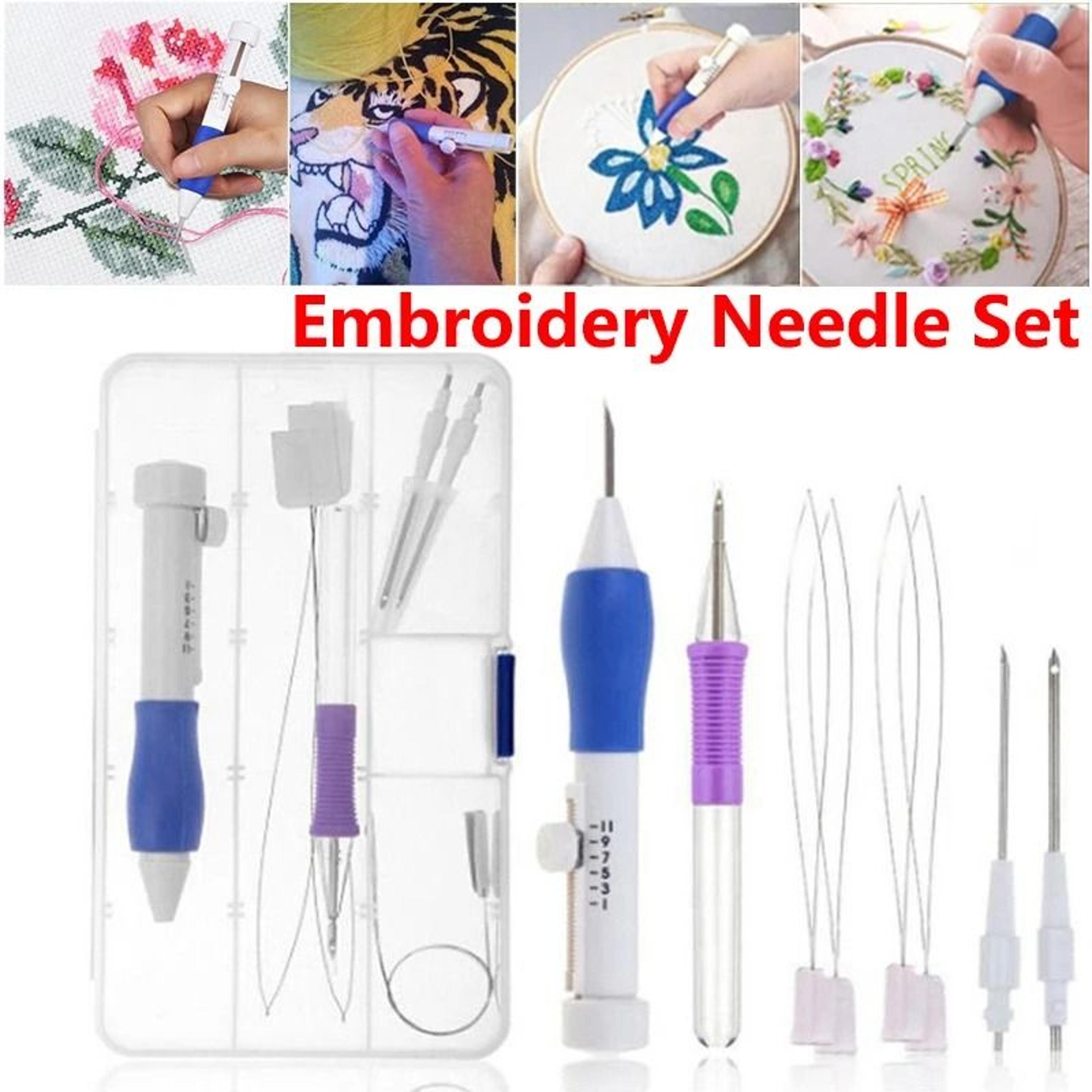 versatile punch needle embroidery pen kit for clothes and creative stitching