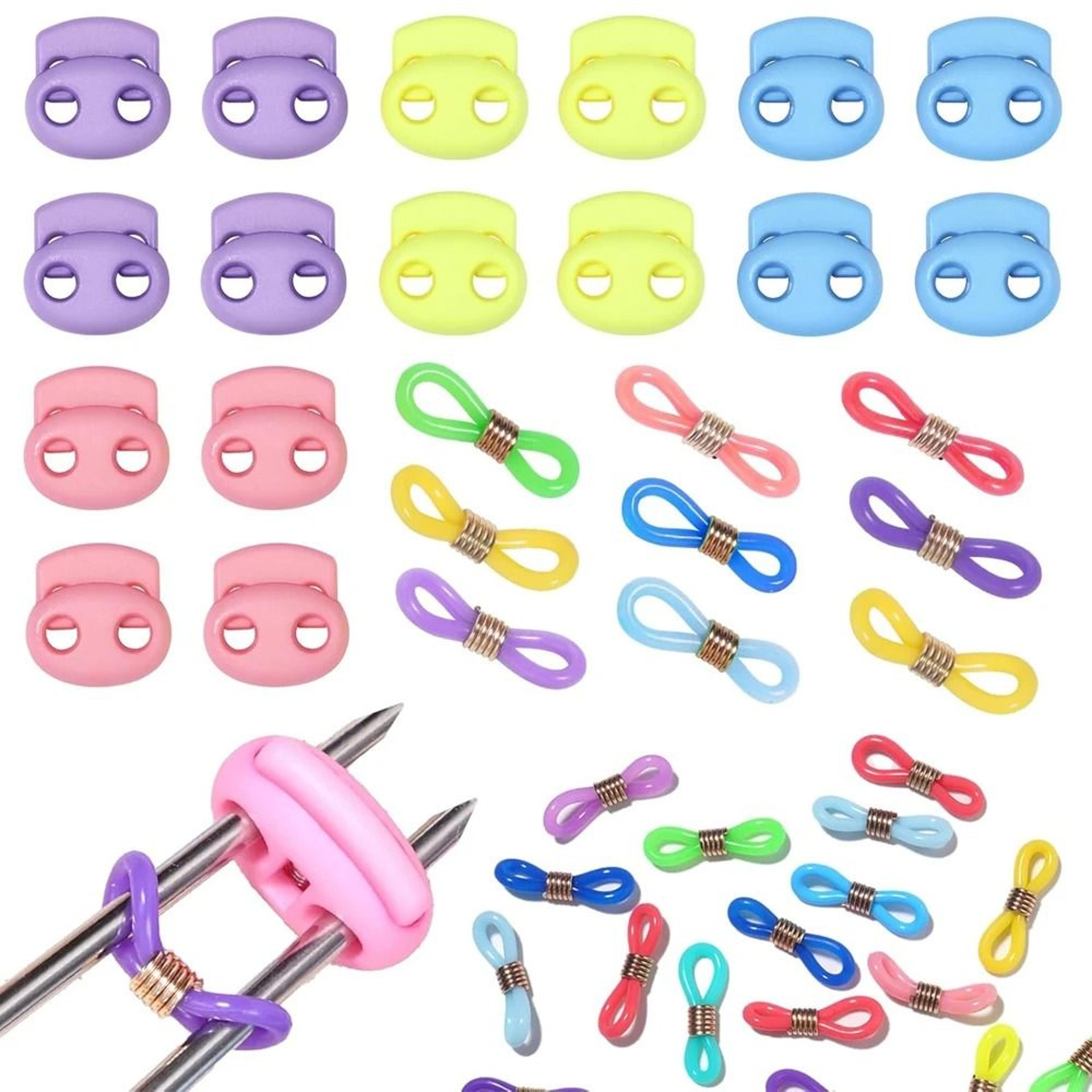 32 piece silicone knitting needle stoppers and point protectors