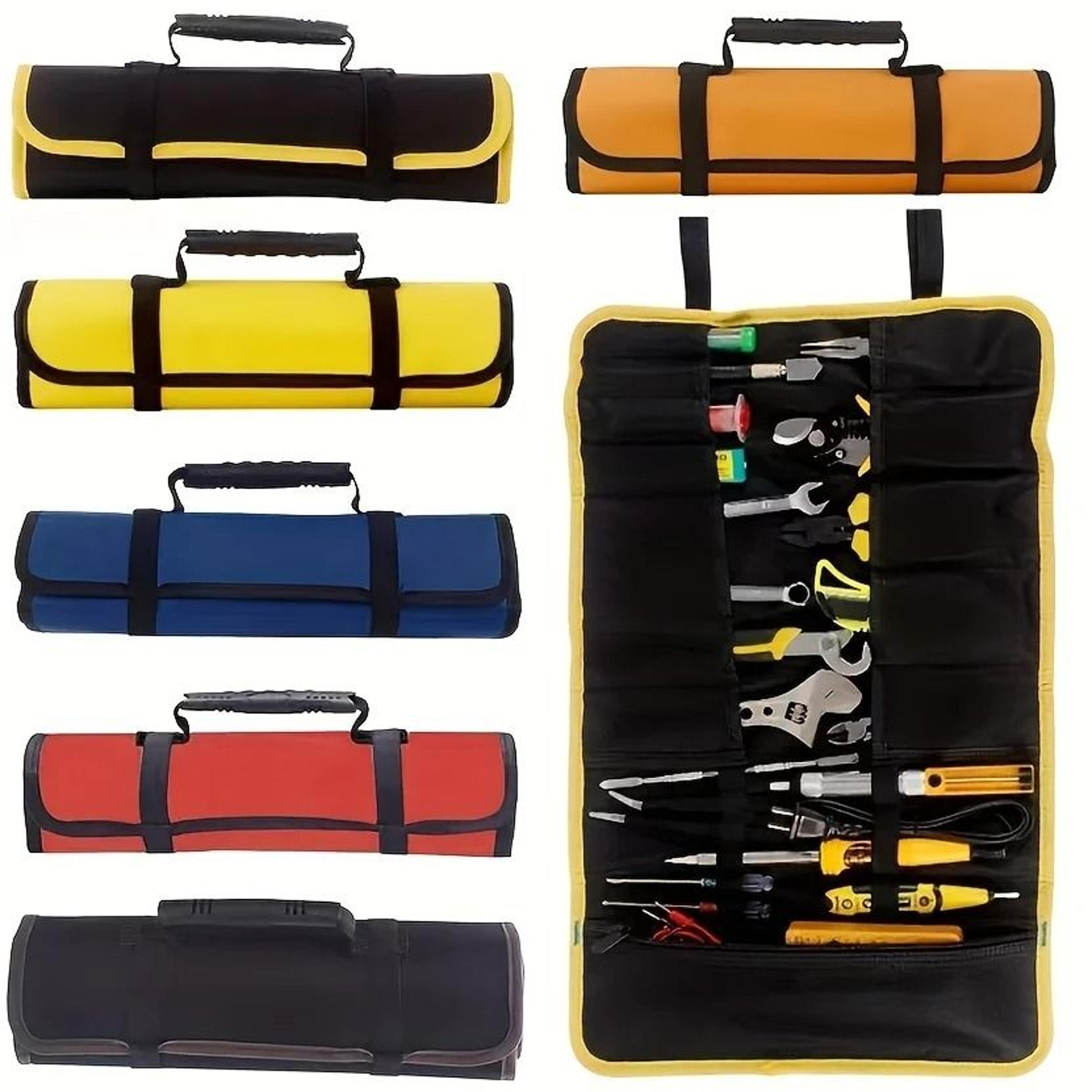 22 pocket oxford cloth roll up wrench and tool organizer