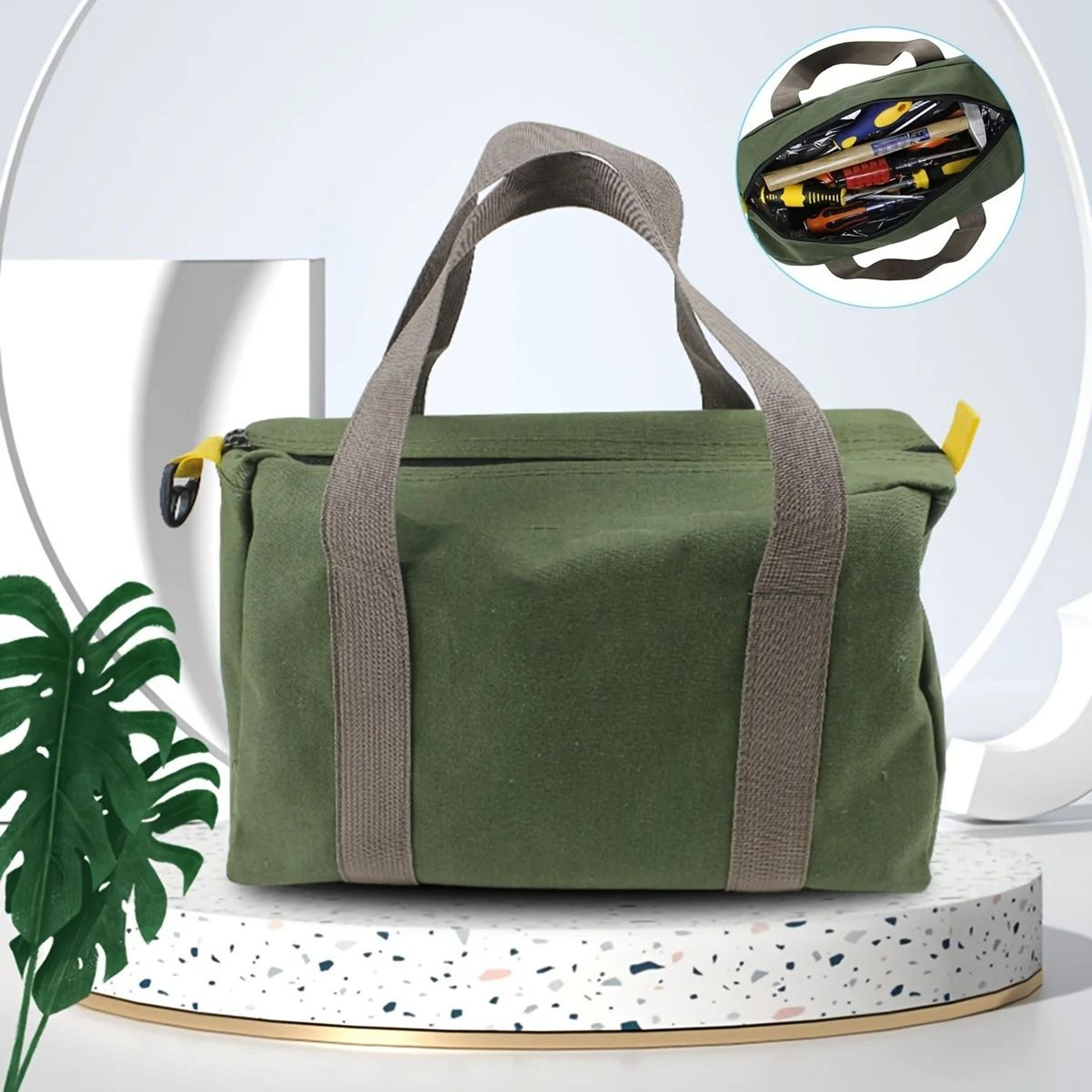 large capacity canvas maintenance tool bag for portable organized storage