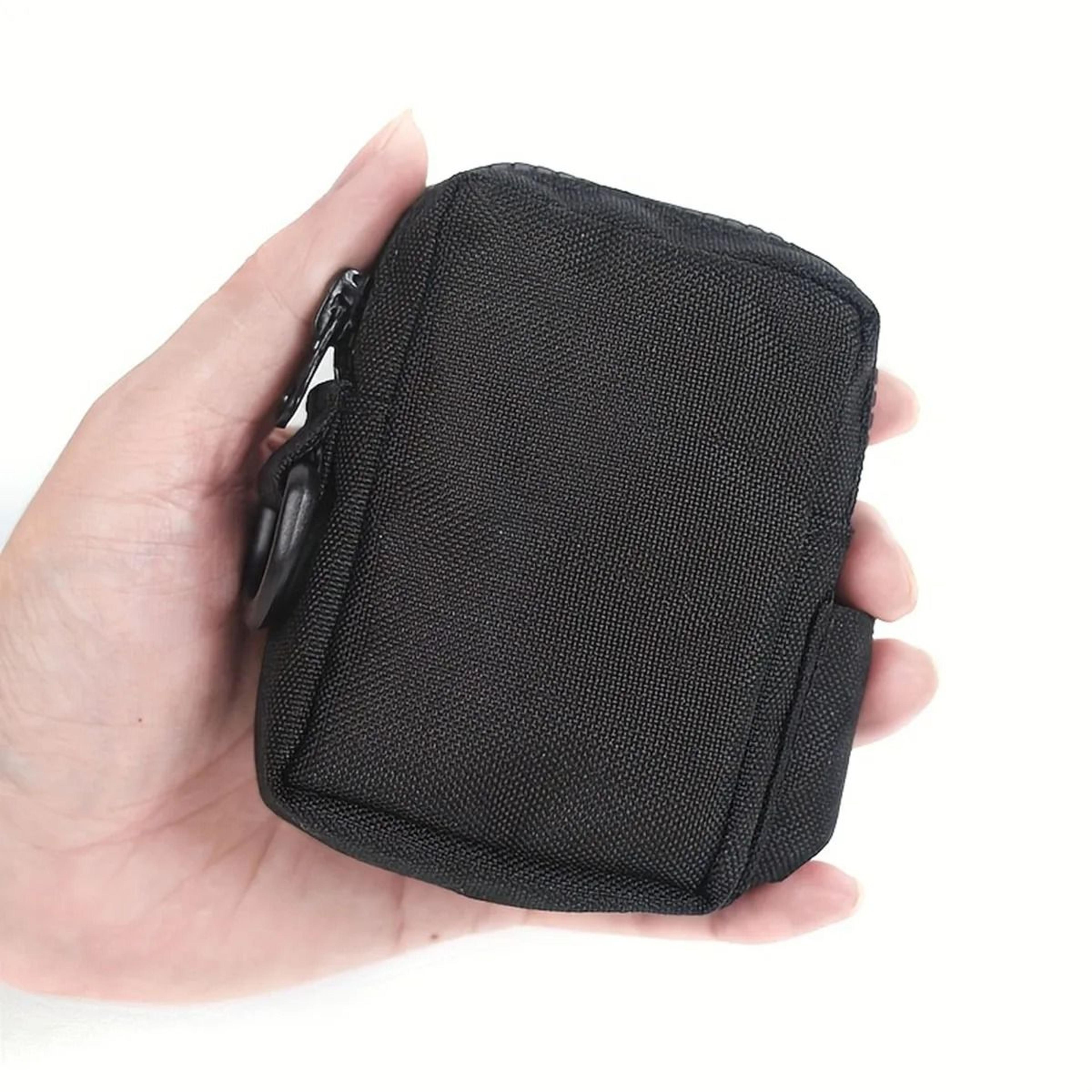 compact tactical edc belt pouch for cards coins and keys