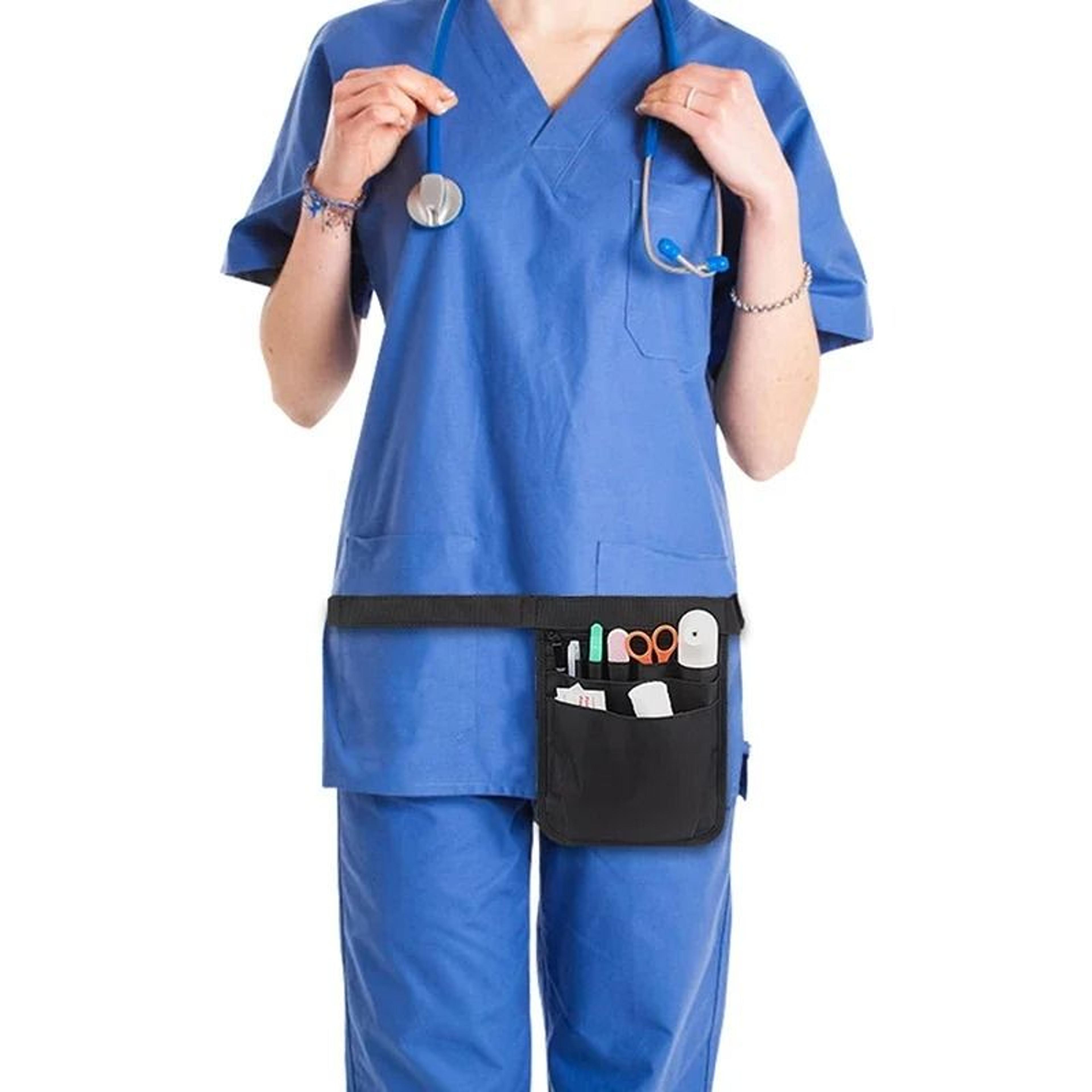 multi pocket nurse waist organizer for fast access to work tools