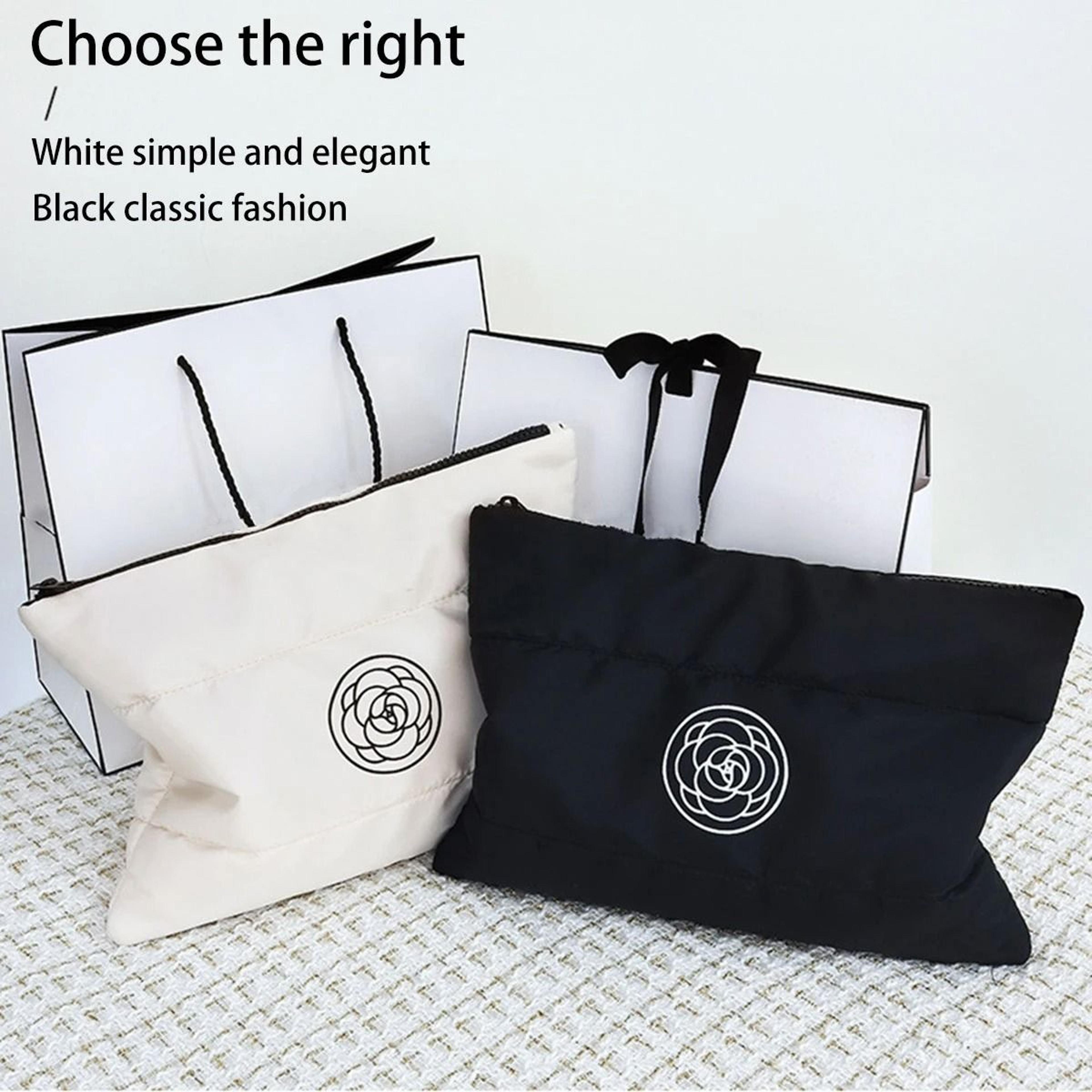 floral large capacity travel makeup bag with handle