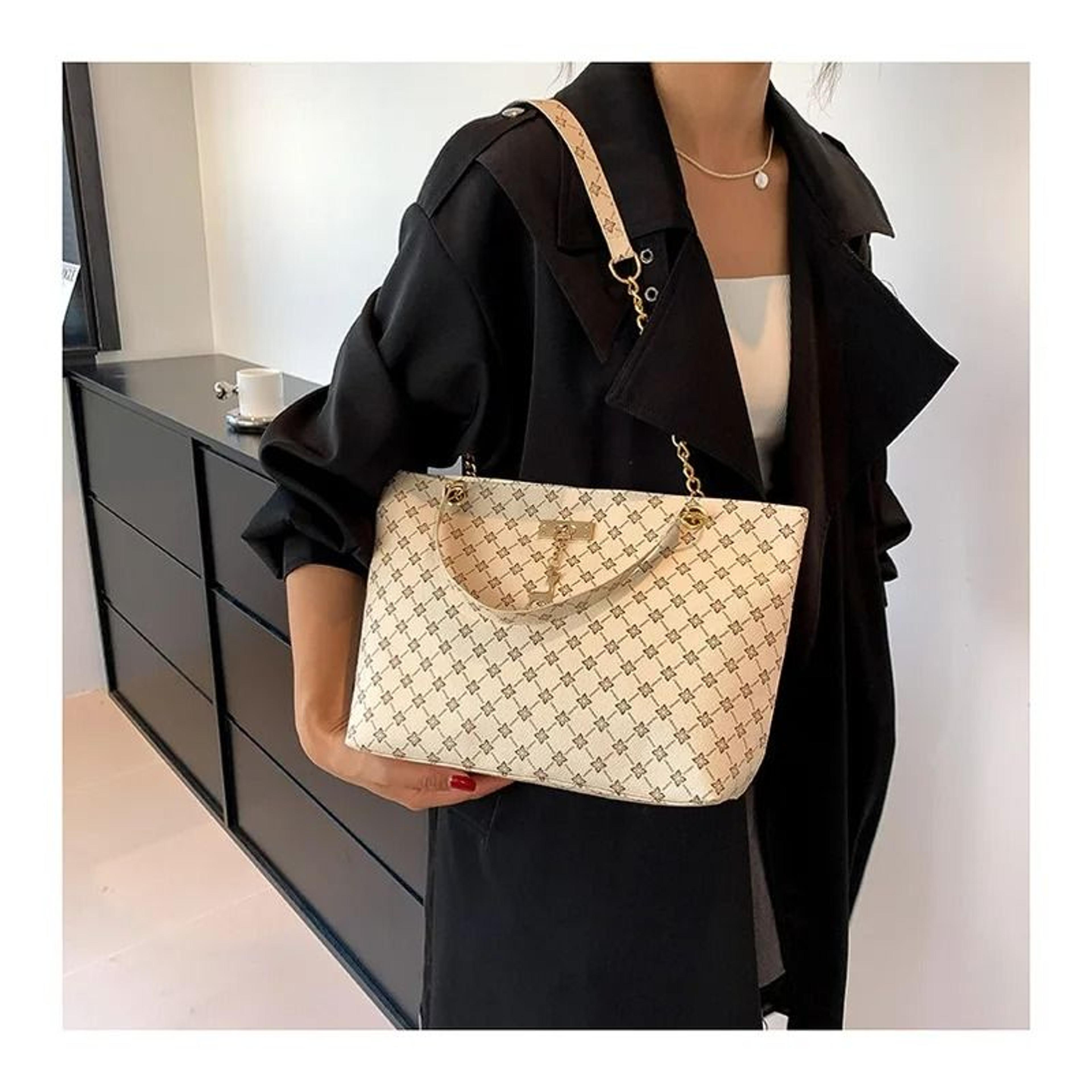 textured soft leather look large capacity womens tote bag
