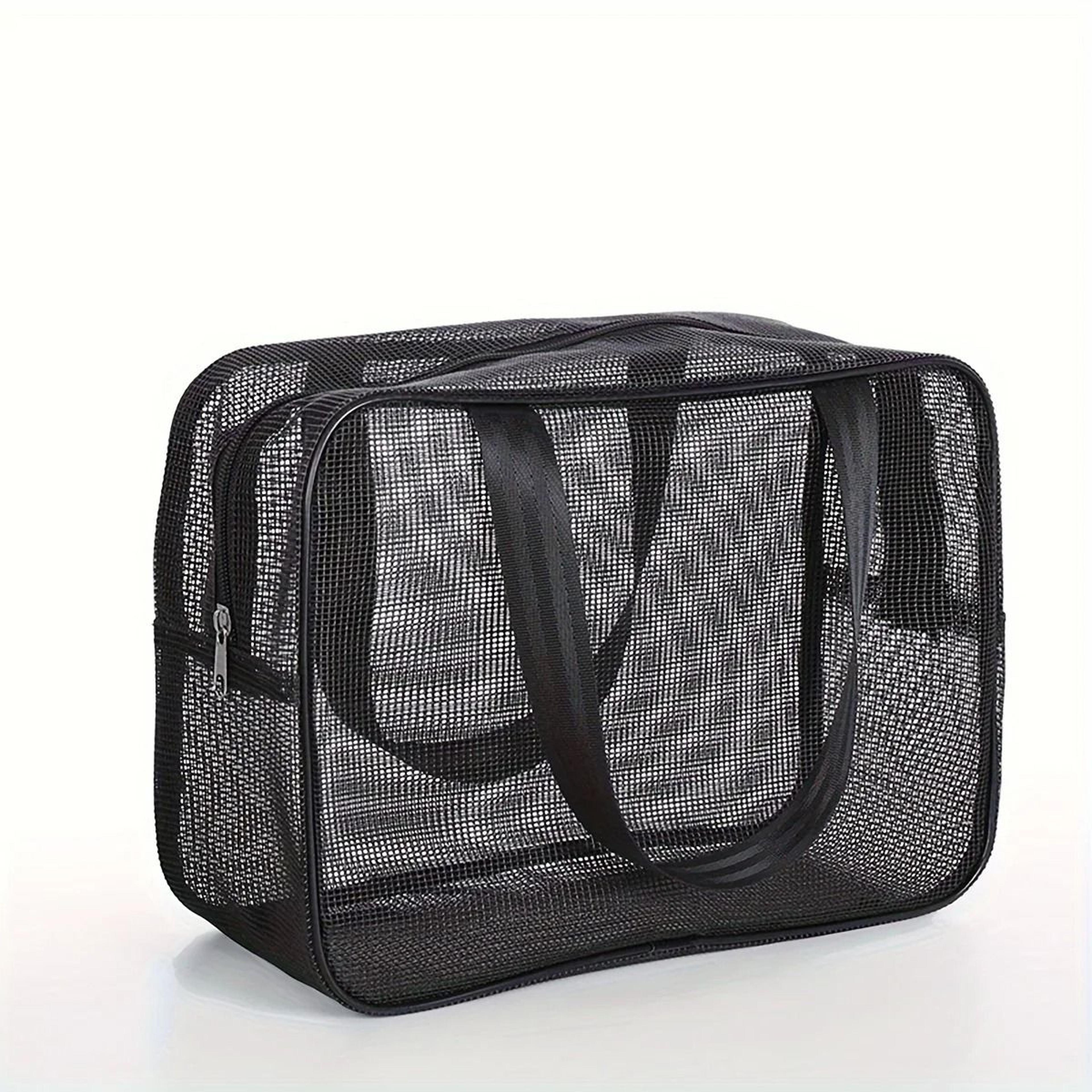 large capacity quick dry mesh shower caddy tote and portable toiletry organizer