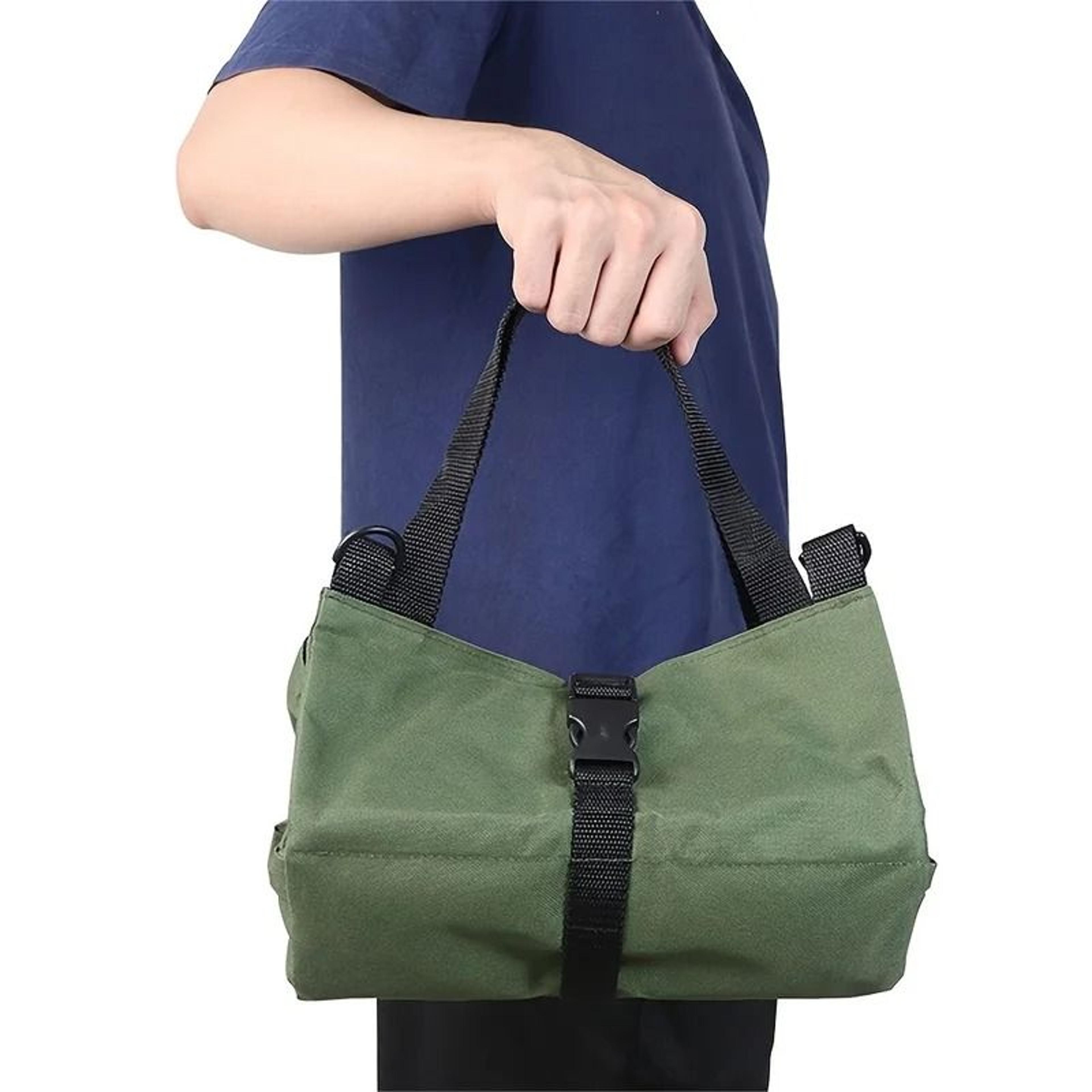 heavy duty oxford cloth roll up tool bag with five zippered pockets