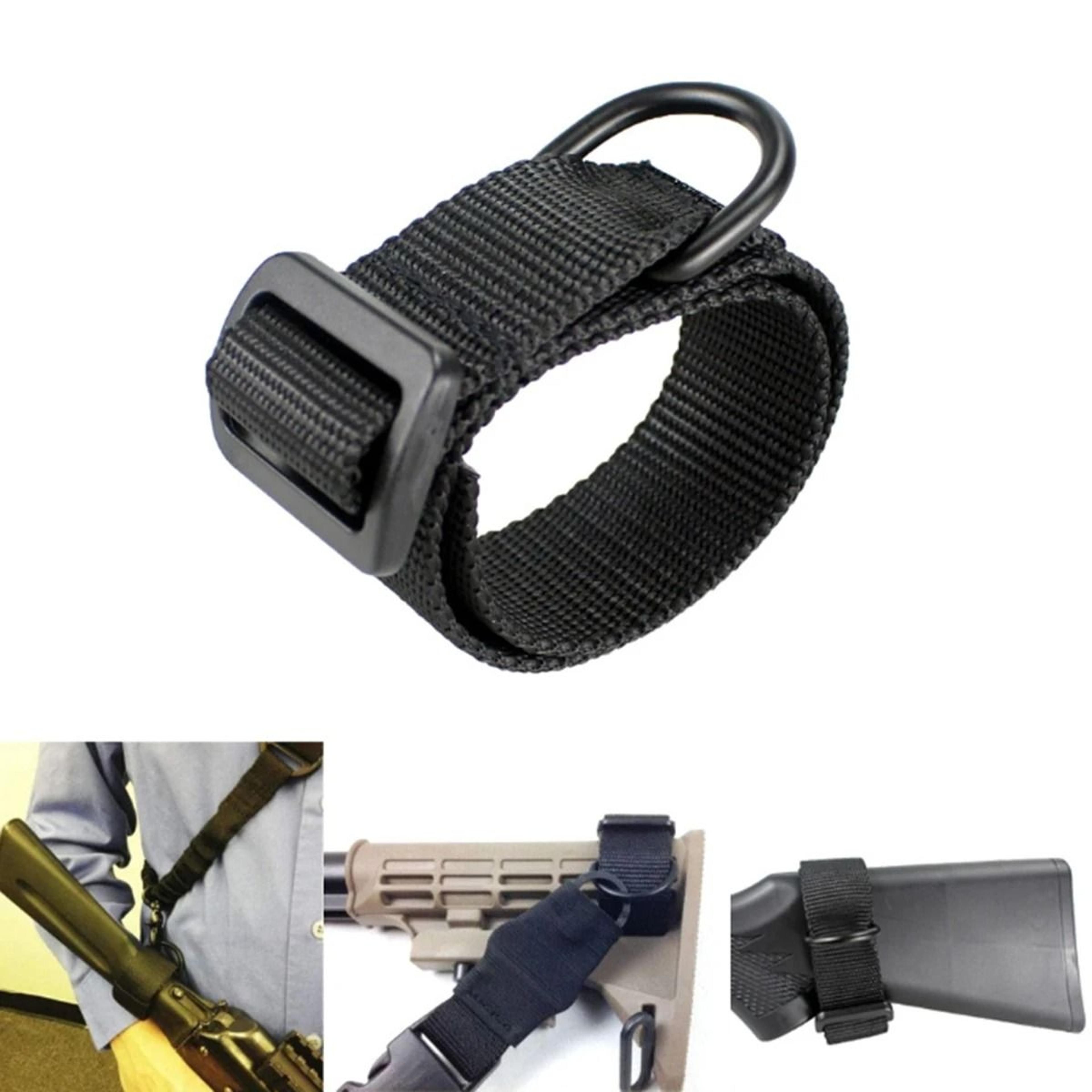 adjustable nylon tactical gun sling with single and double point carry options