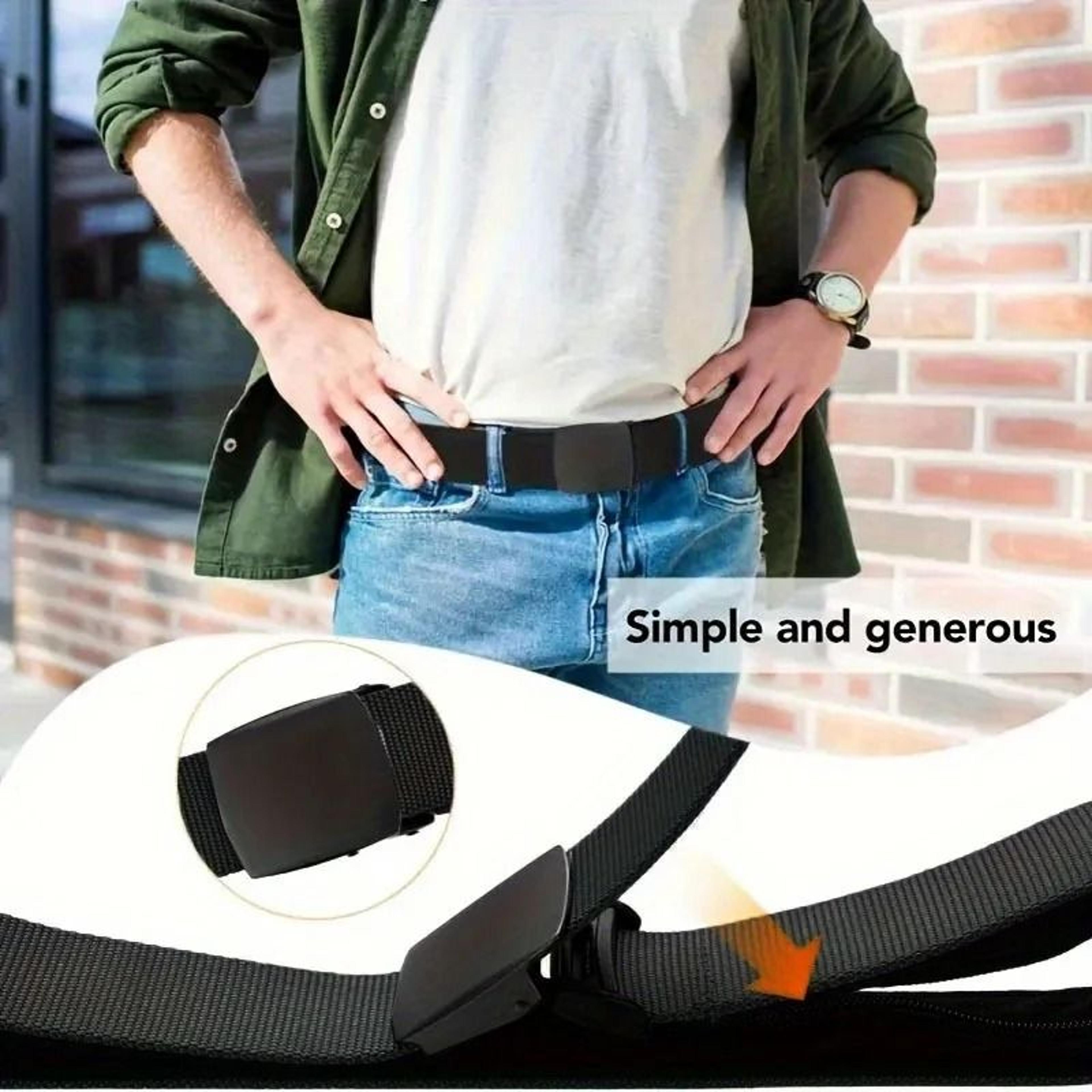 mens hidden zipper belt wallet for secure travel