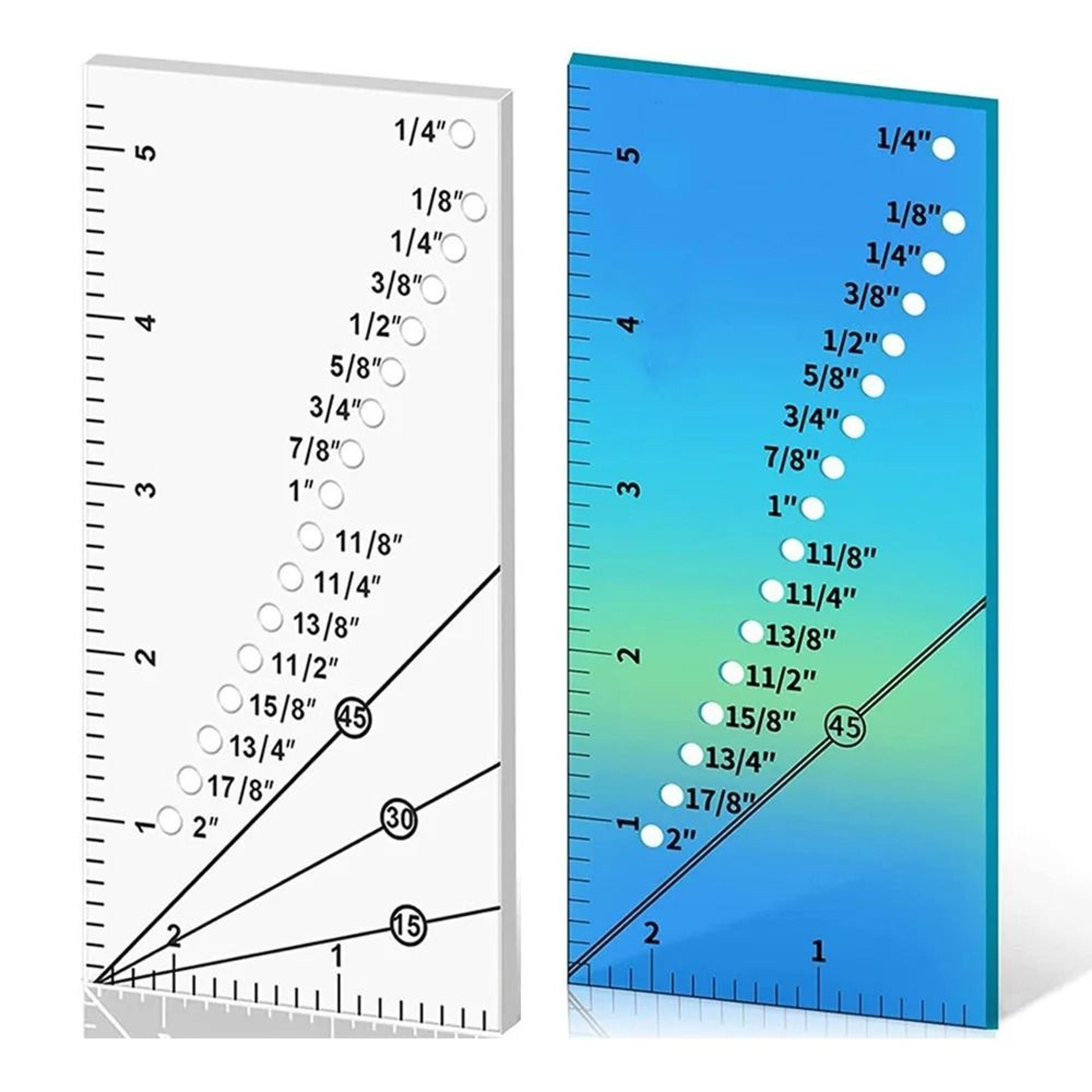 precision acrylic seam allowance ruler for sewing and quilting
