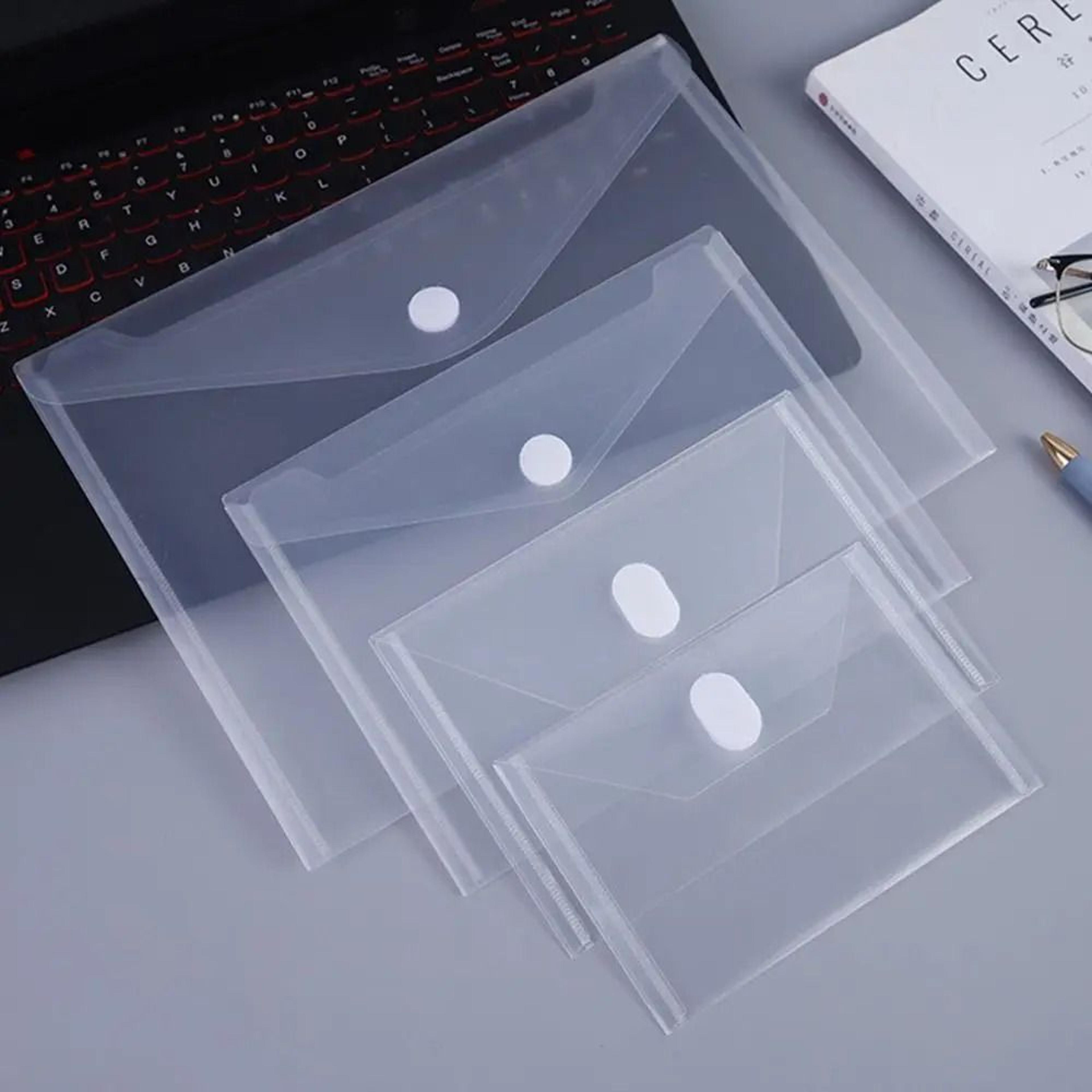 thick transparent waterproof file folder for documents and cards