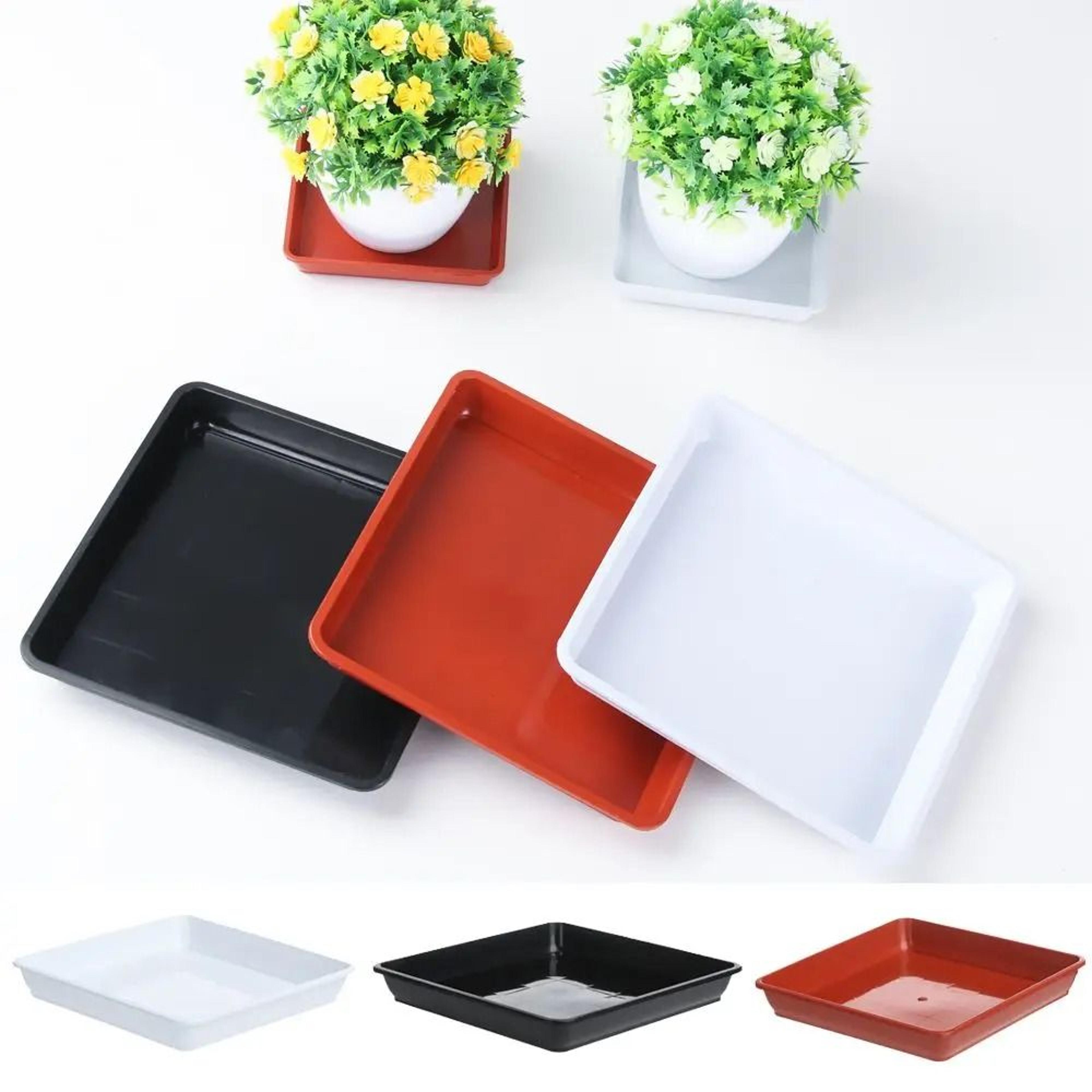 heavy duty square plant pot saucer and drip tray