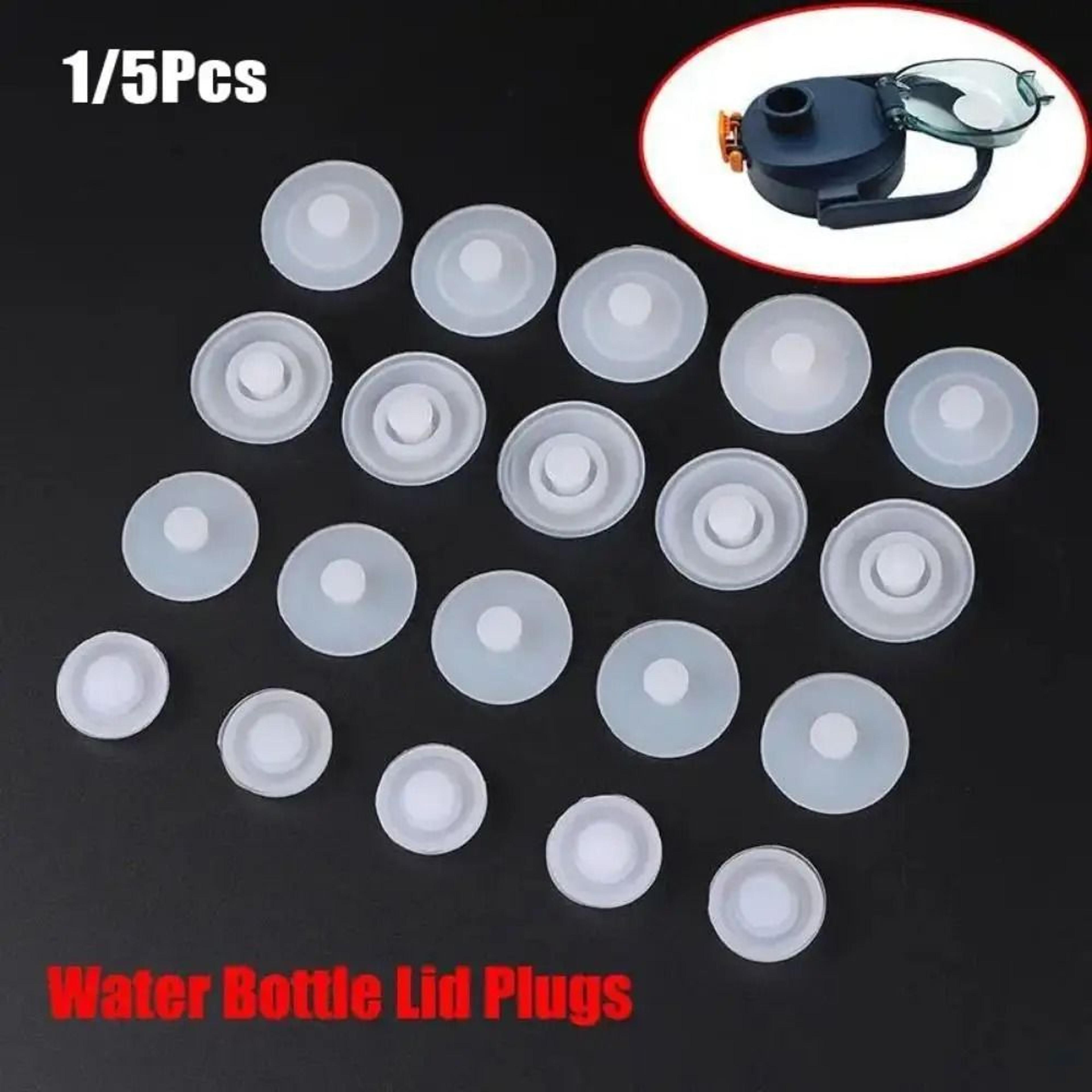 five piece silicone bottle lid replacement seal plug set