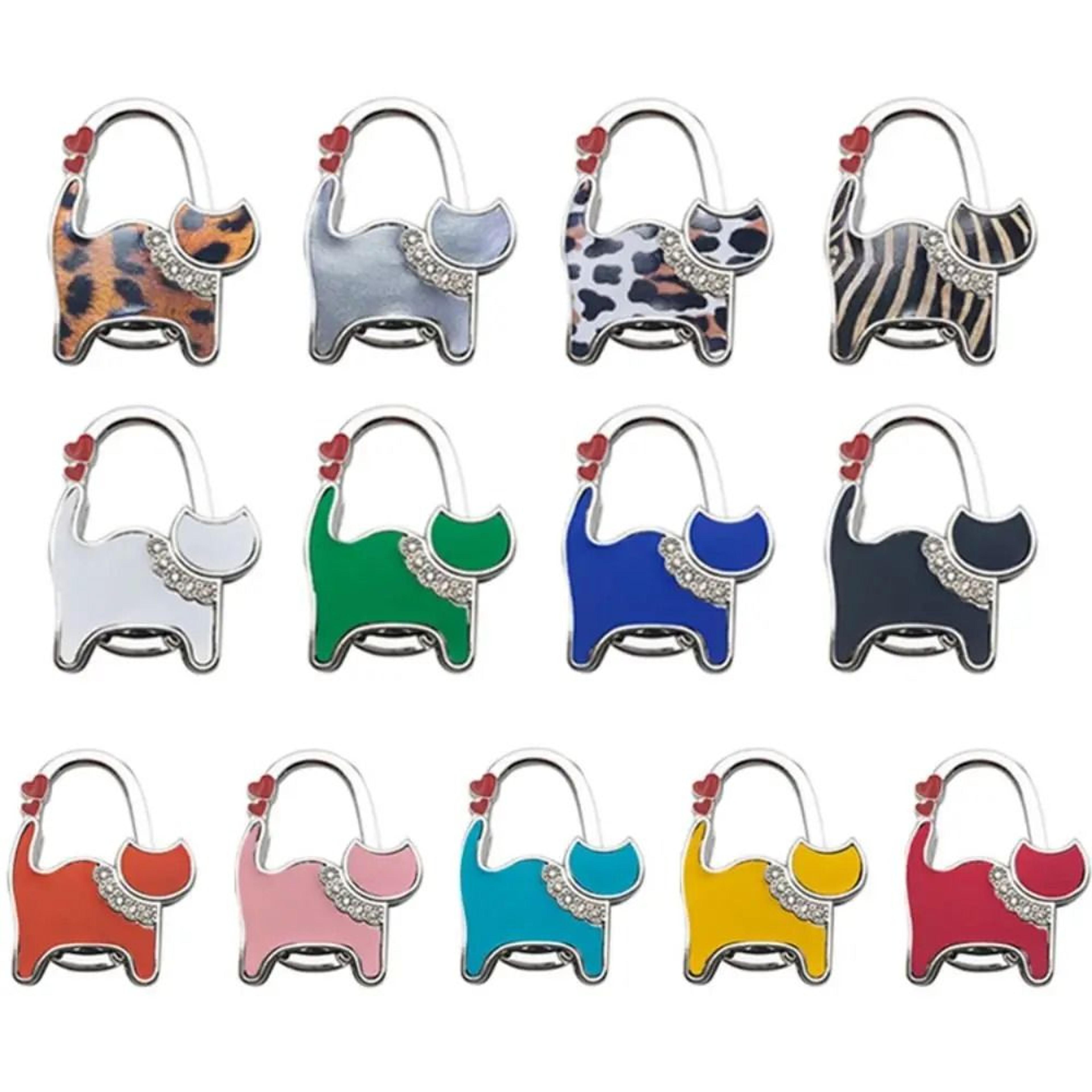 portable cat shape folding purse hanger for tables