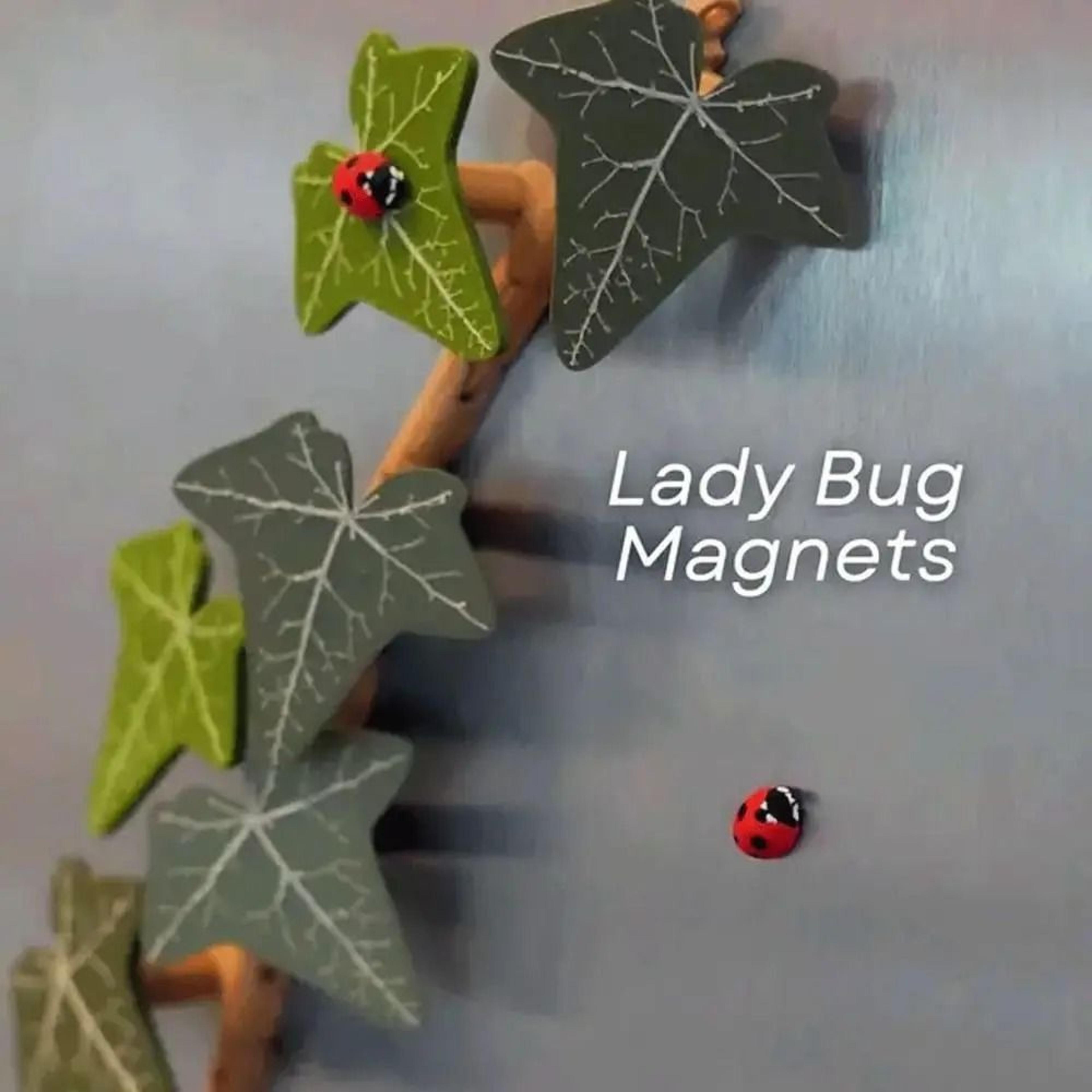 articulated english ivy fridge magnet and botanical decor