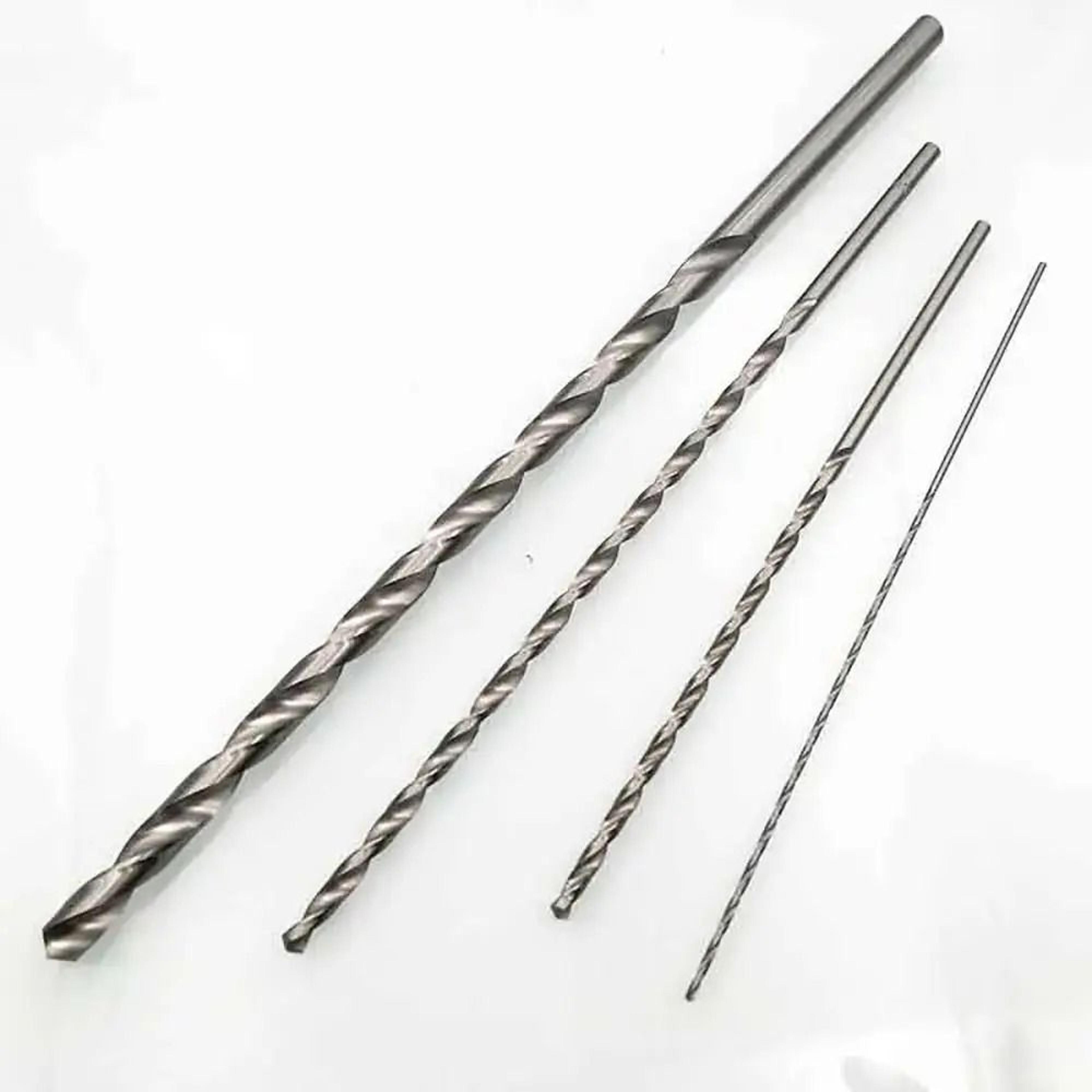 extra long hss straight shank drill bit for deep reach drilling