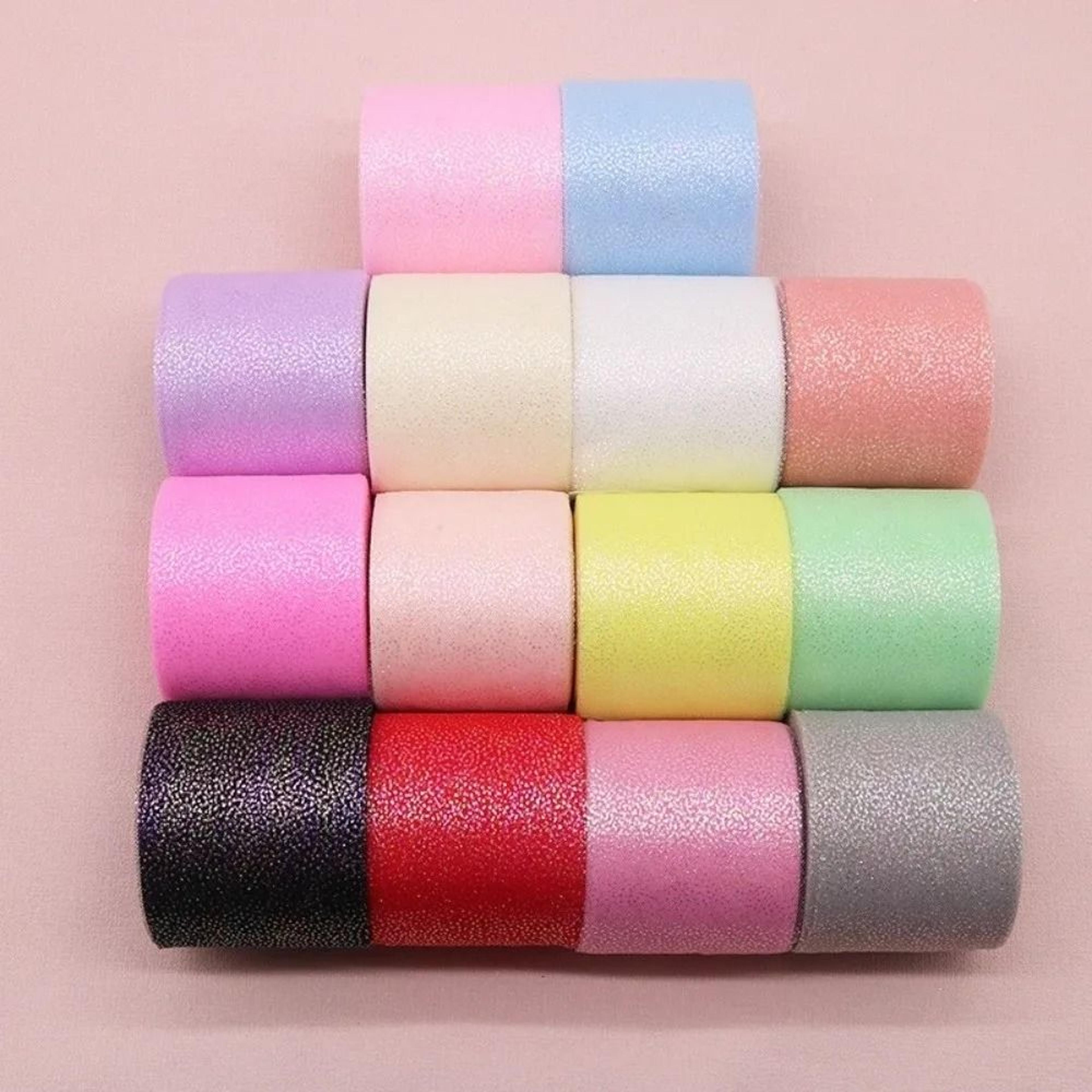 6cm 25 yard glitter dot tulle ribbon roll
