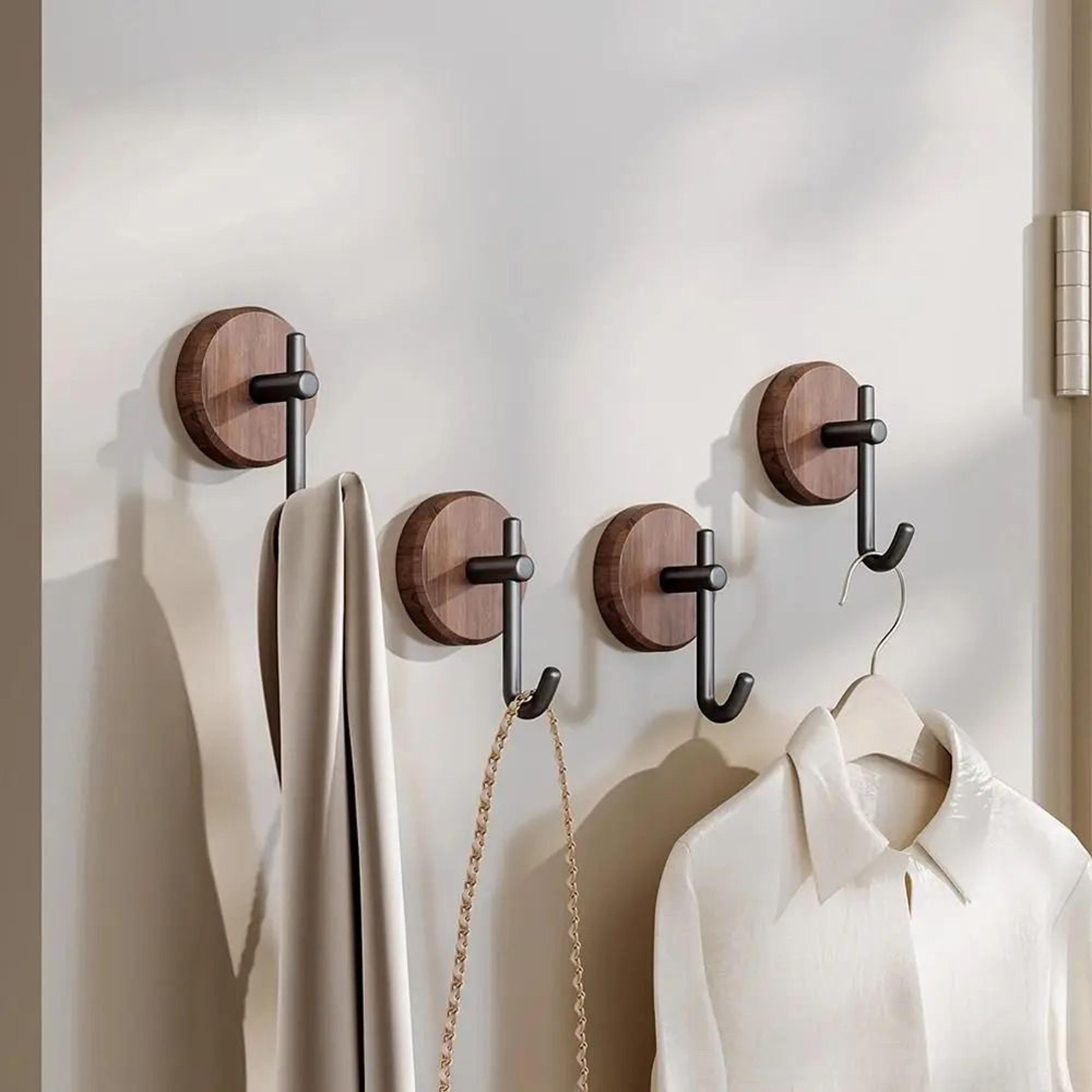 nordic wood self adhesive no drill wall hook
