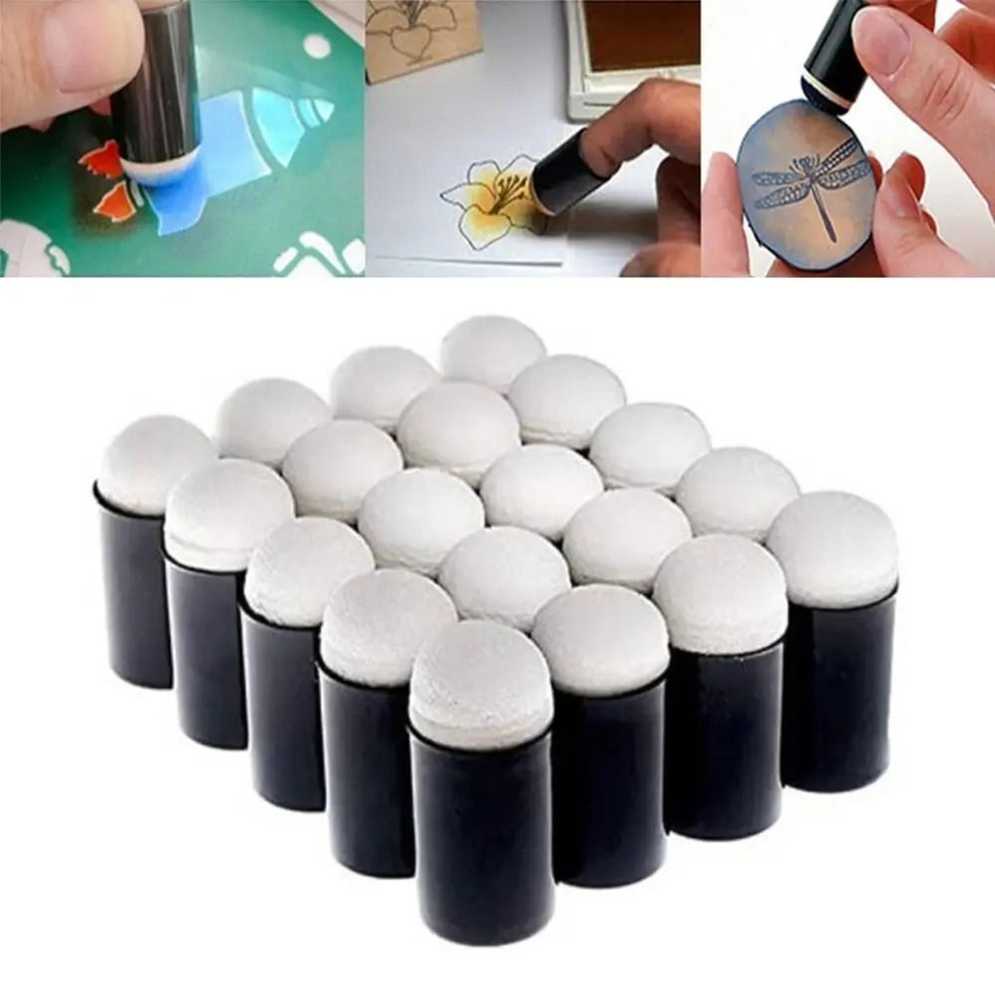 ten piece finger sponge dauber set for ink painting crafts