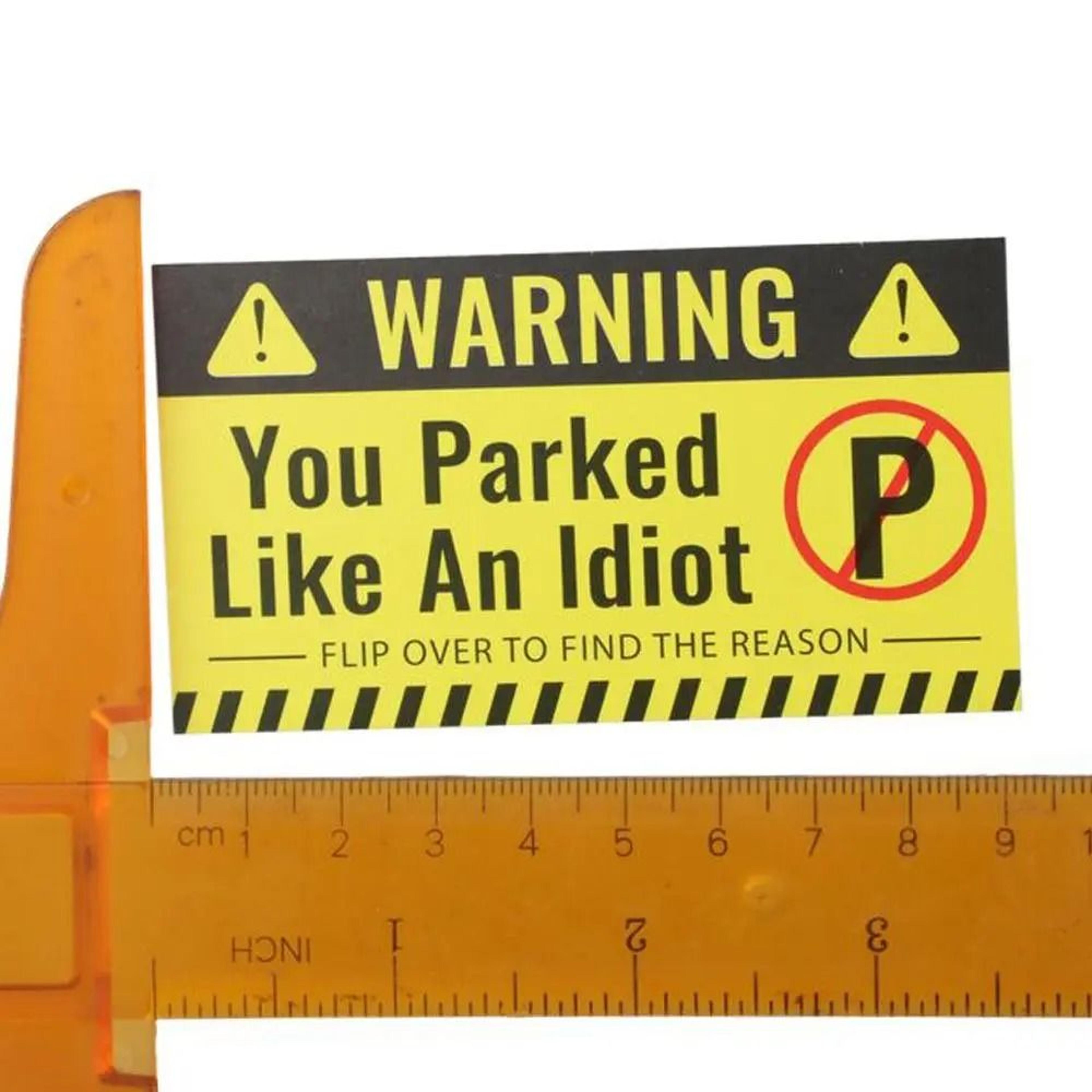 one hundred funny bad parking violation reminder cards with reasons