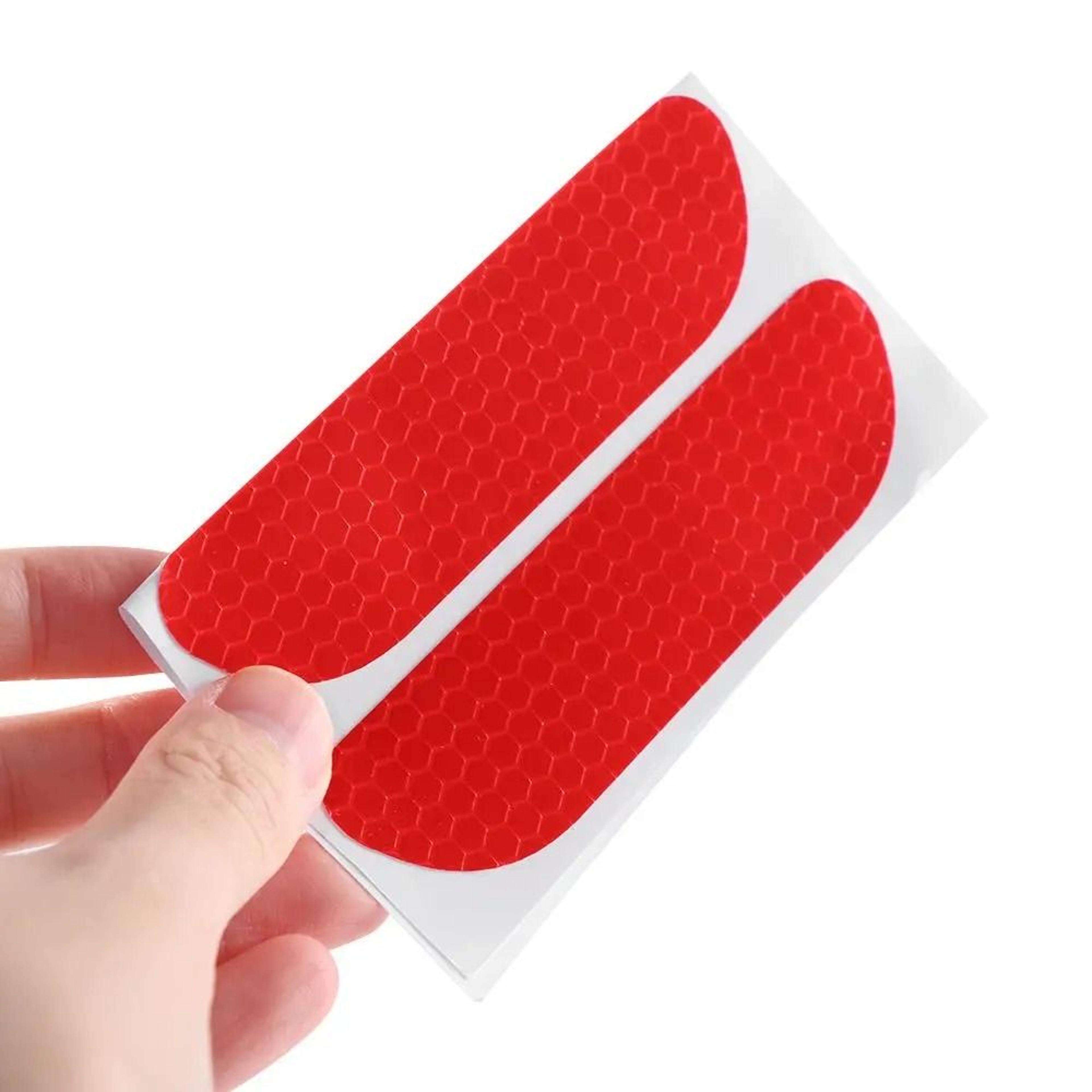 four reflective car door warning stickers for safer night visibility