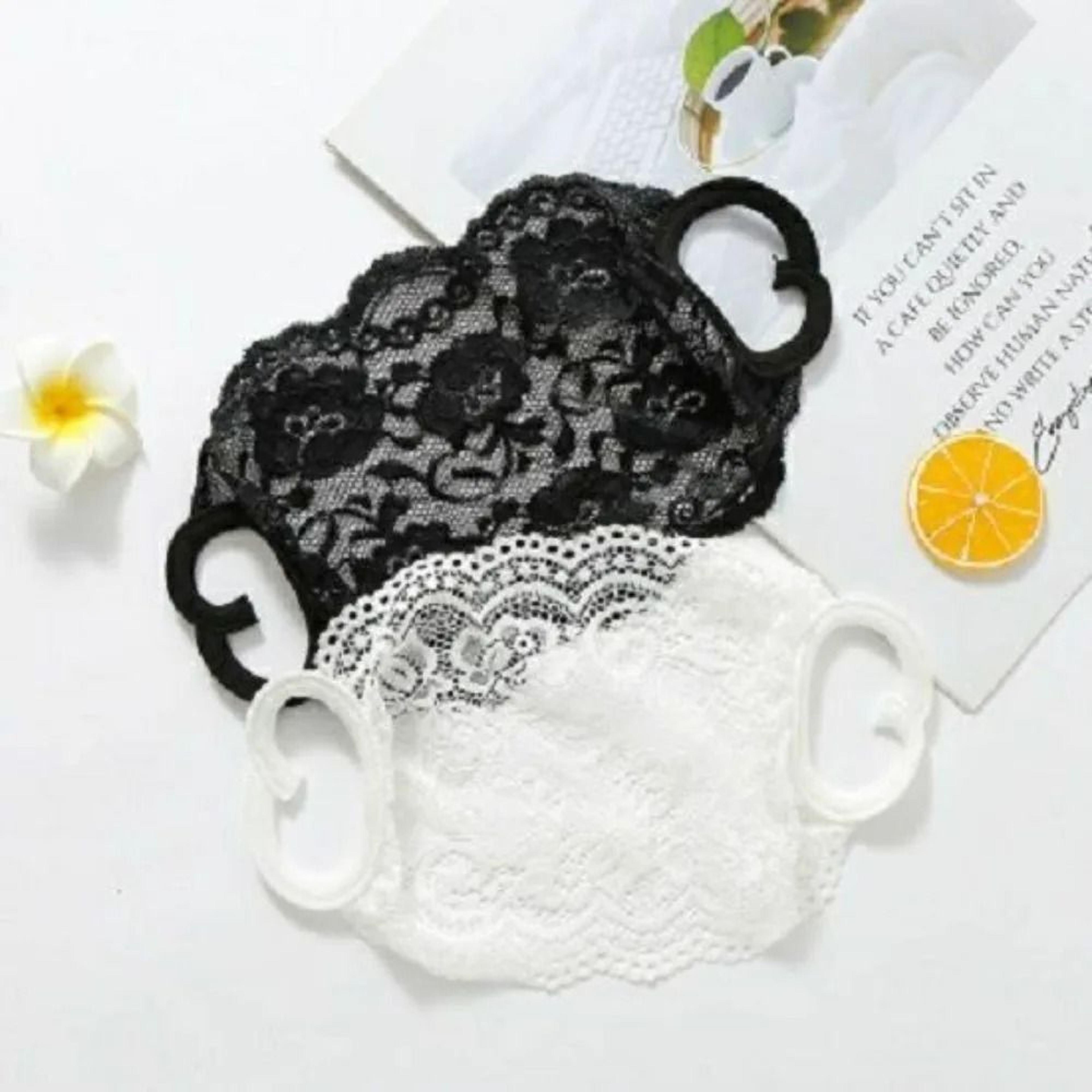 breathable lace face mask for lightweight sun coverage and comfort