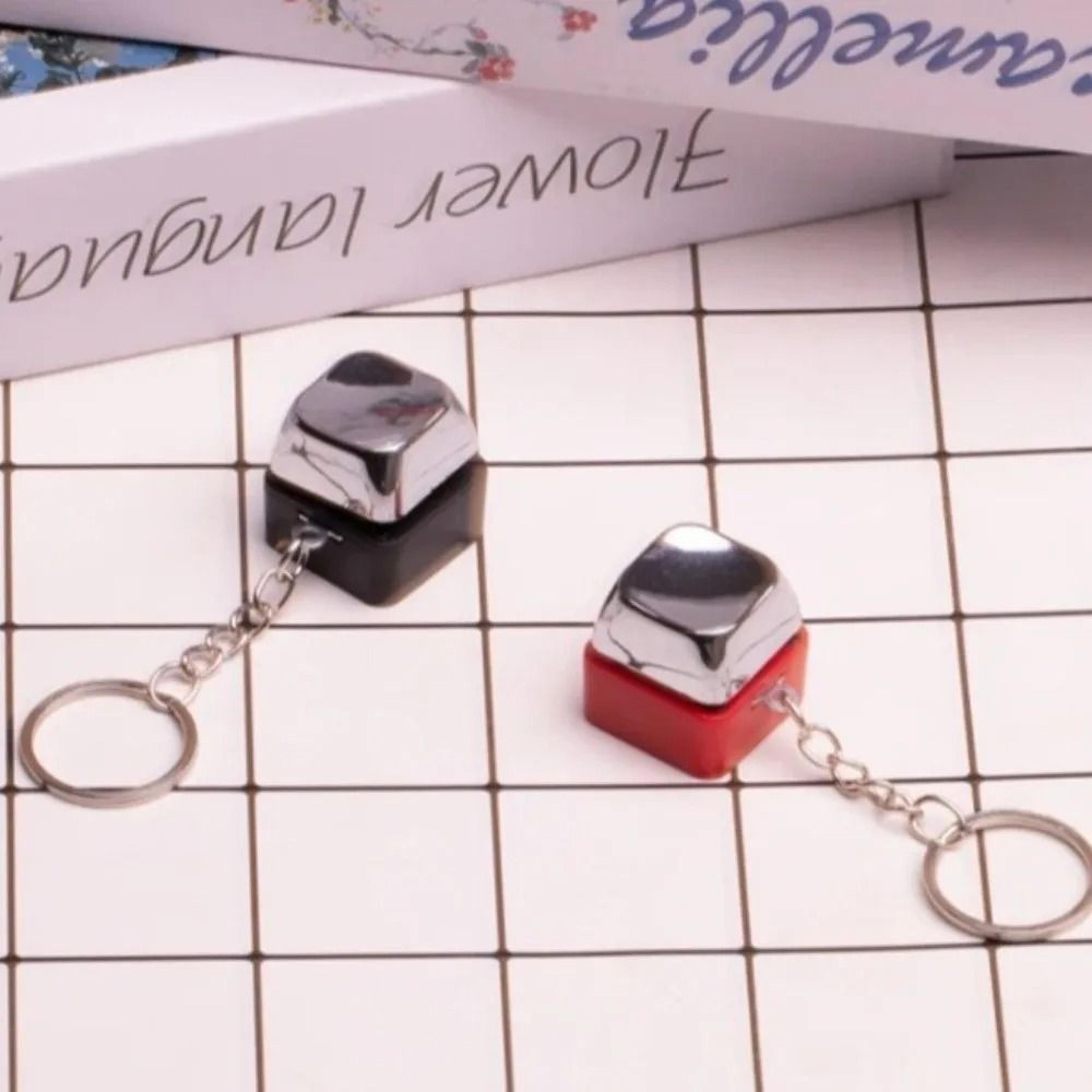 electric shock keyboard keychain for adult pranks and novelty fun