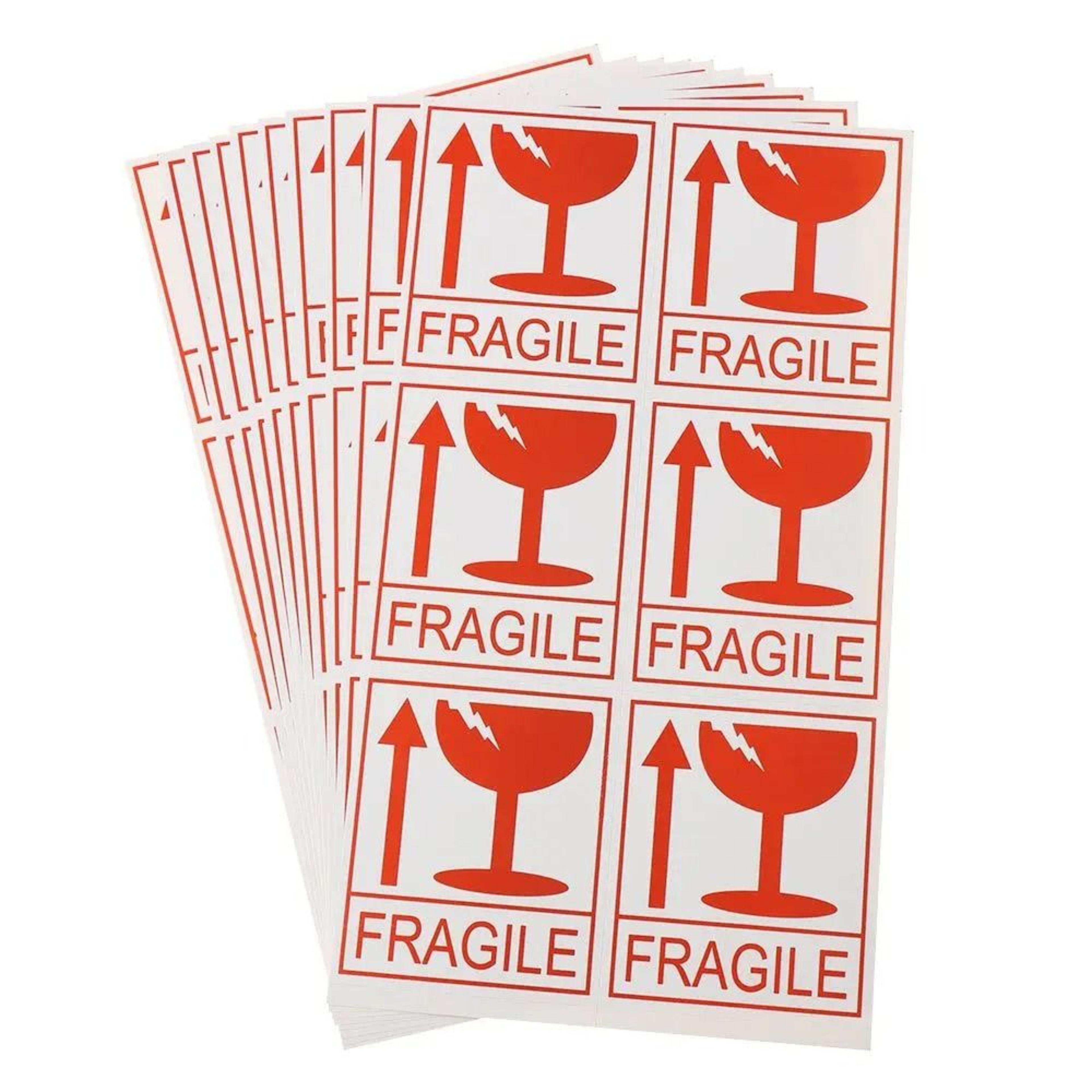 fragile handle with care shipping labels for safer parcel packaging