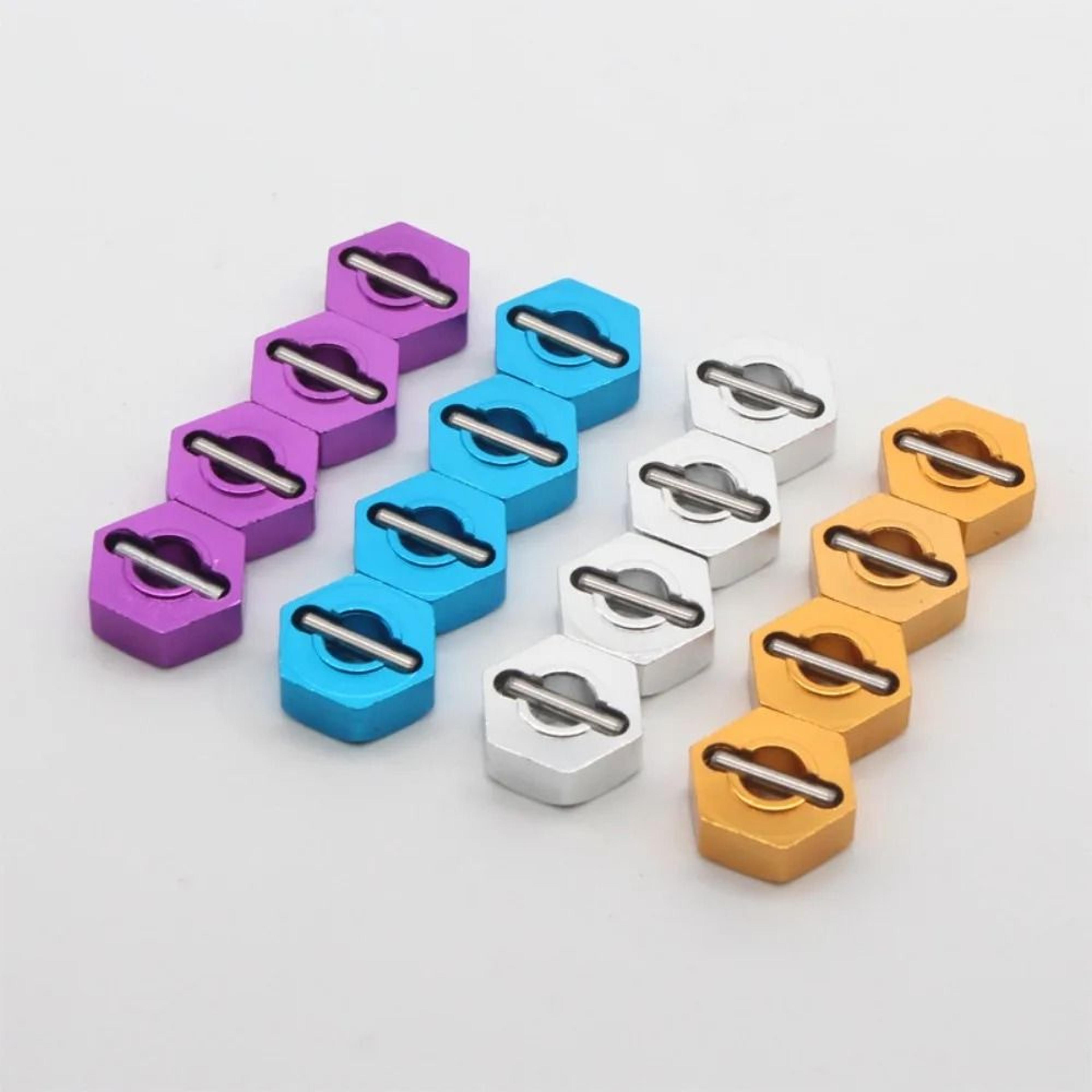 aluminum 12mm wheel hex hubs for hsp himoto rc cars