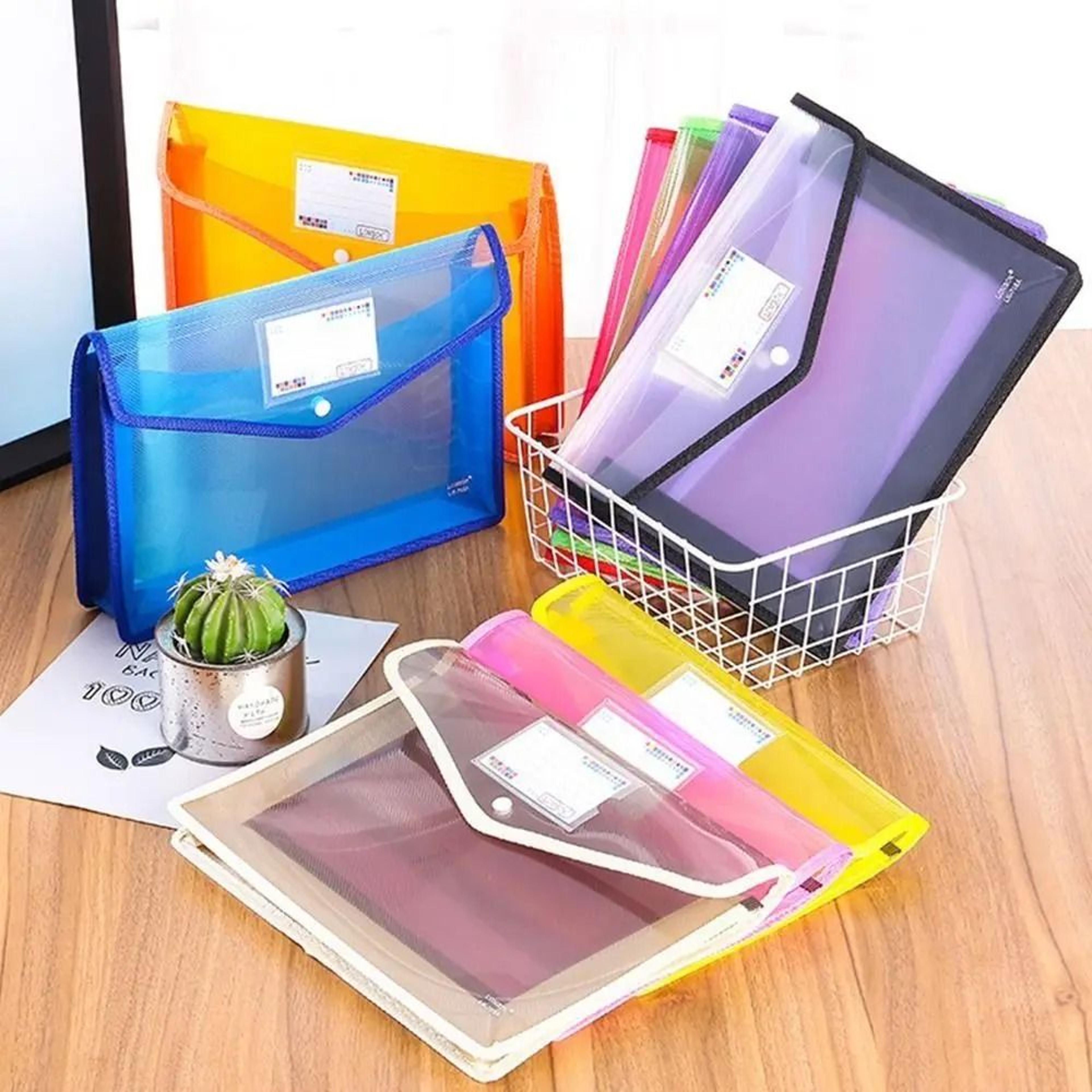 large capacity a5 plastic document folder for organized portable storage