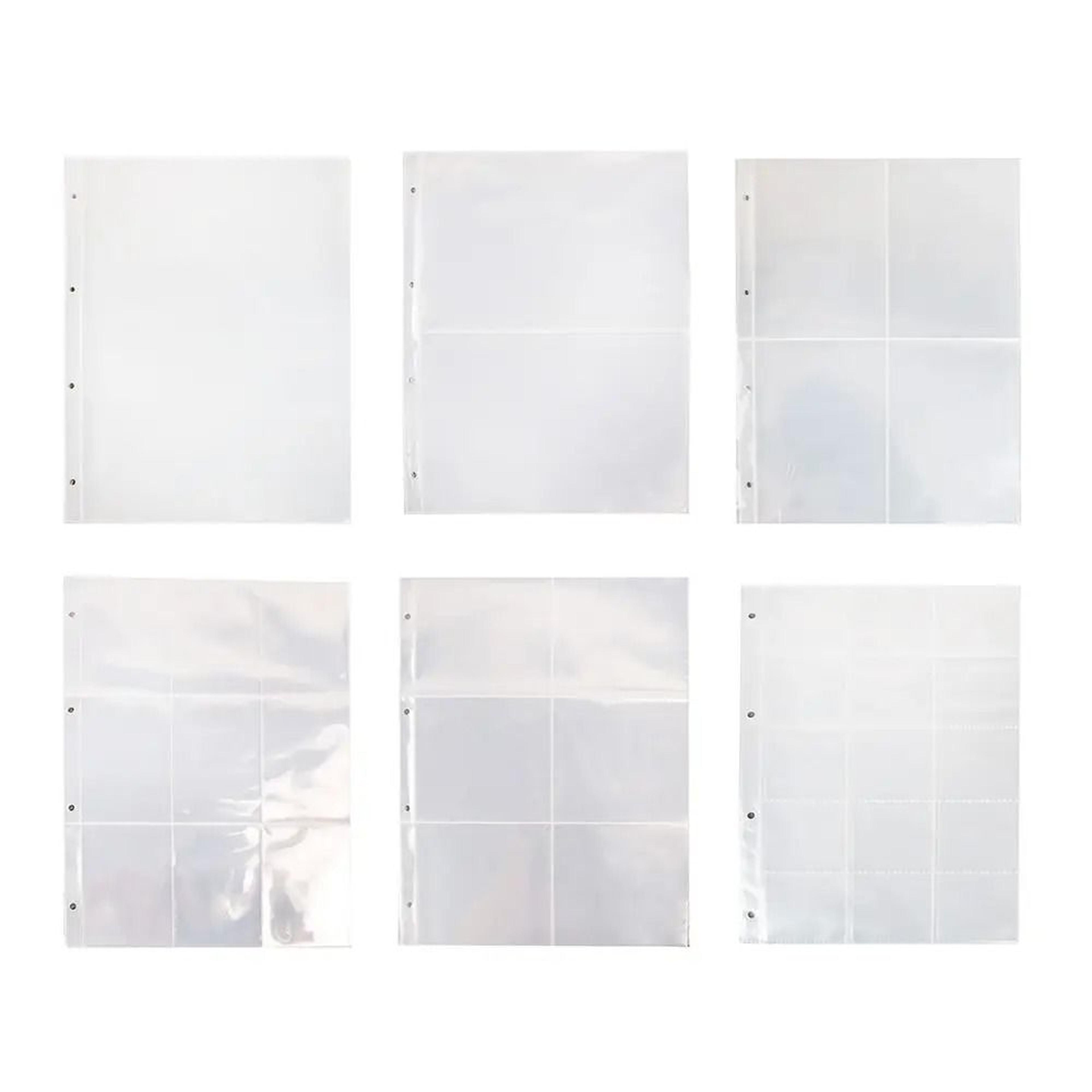 a4 clear photo album refill pages for four ring binder