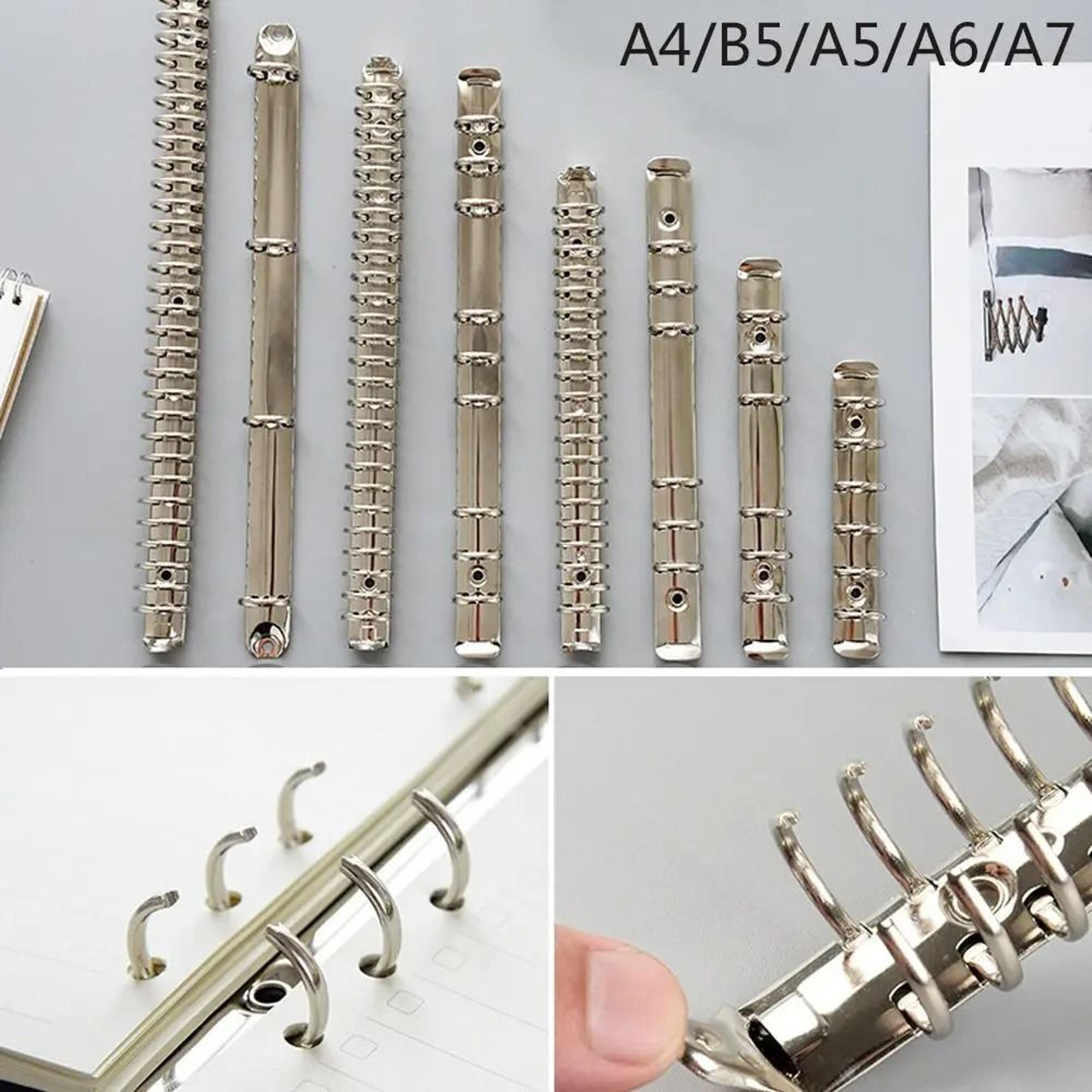 metal loose leaf binder rings for a4 b5 a5 a6 and a7 notebooks