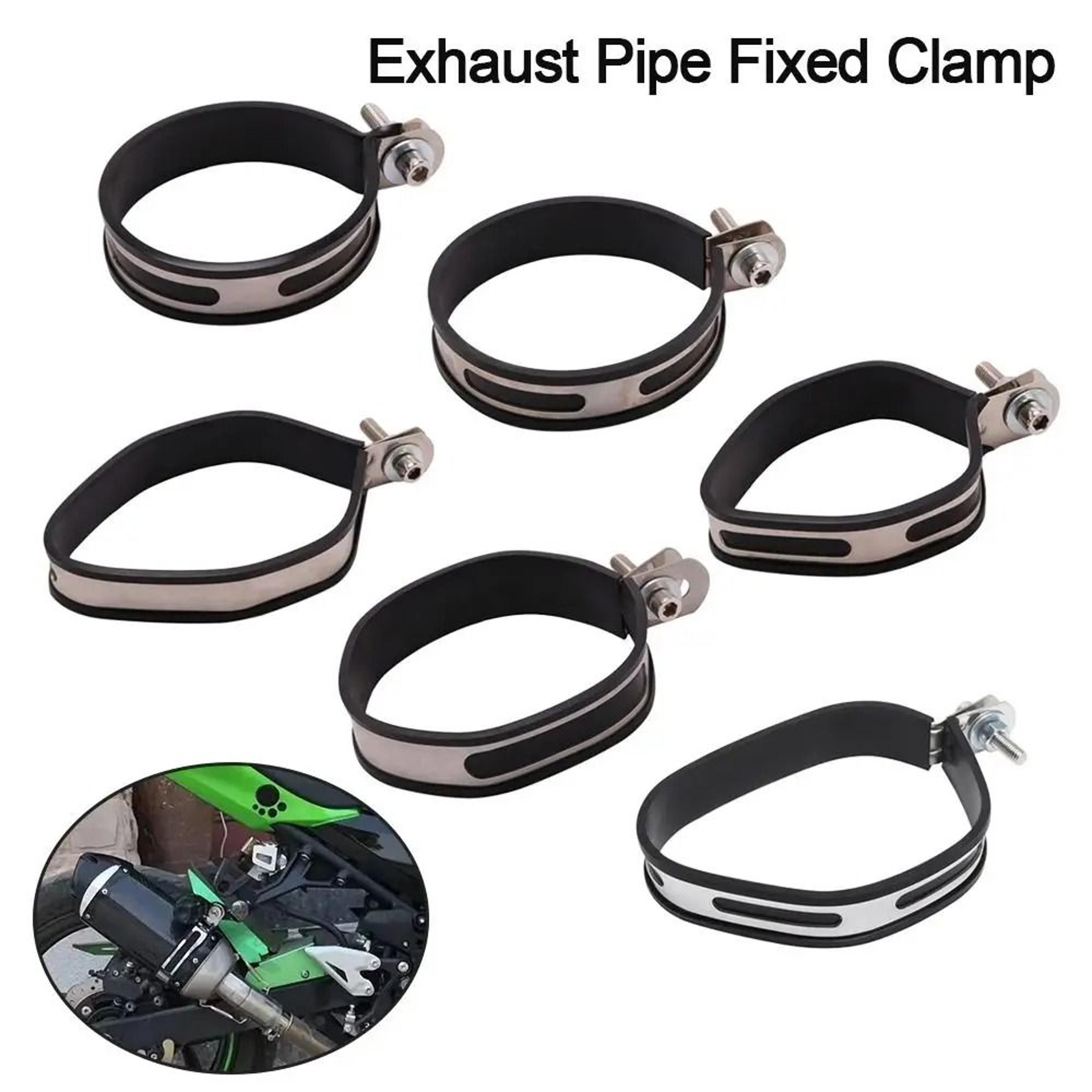 universal motorcycle exhaust clamp and muffler support bracket