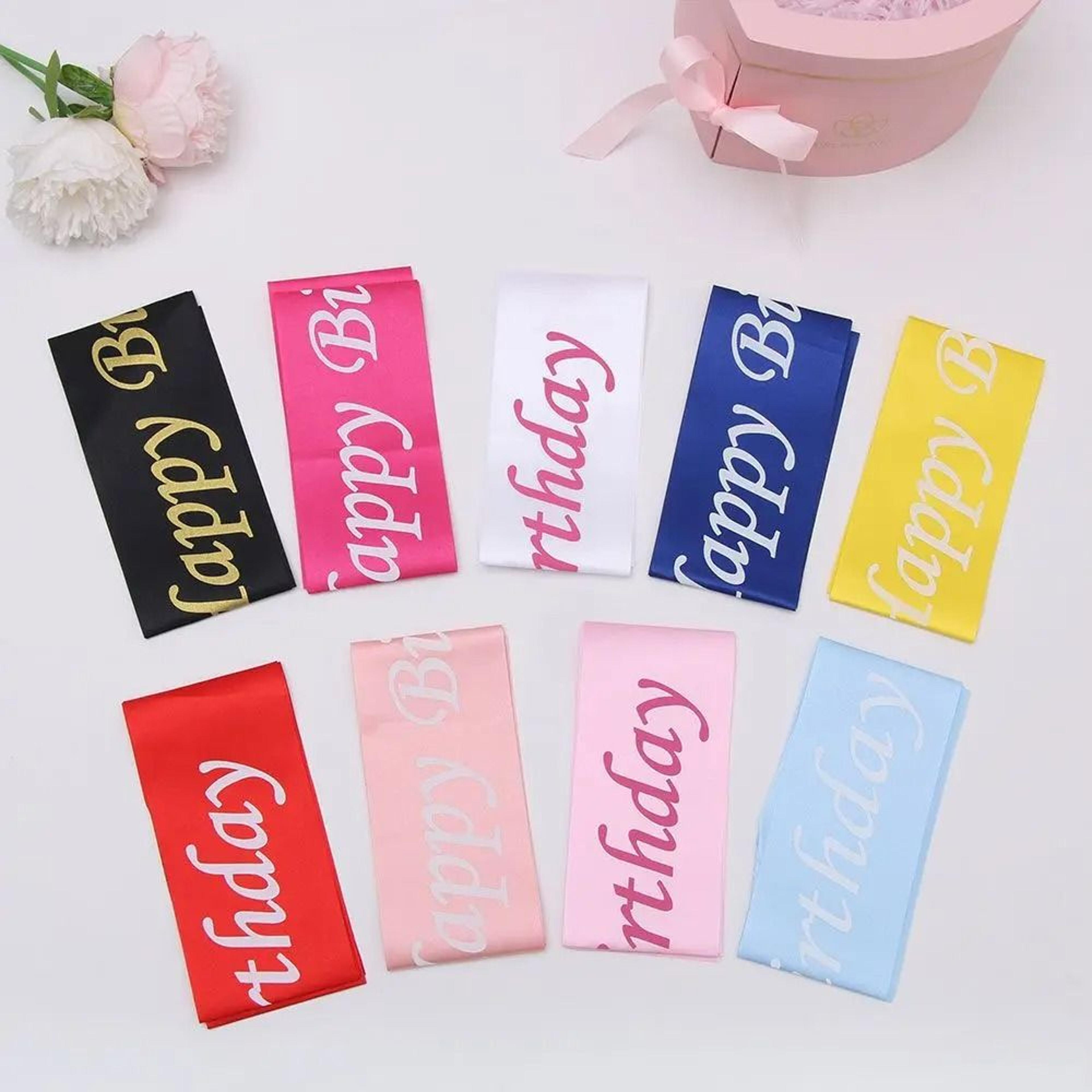 happy birthday sash for girls and party celebrations