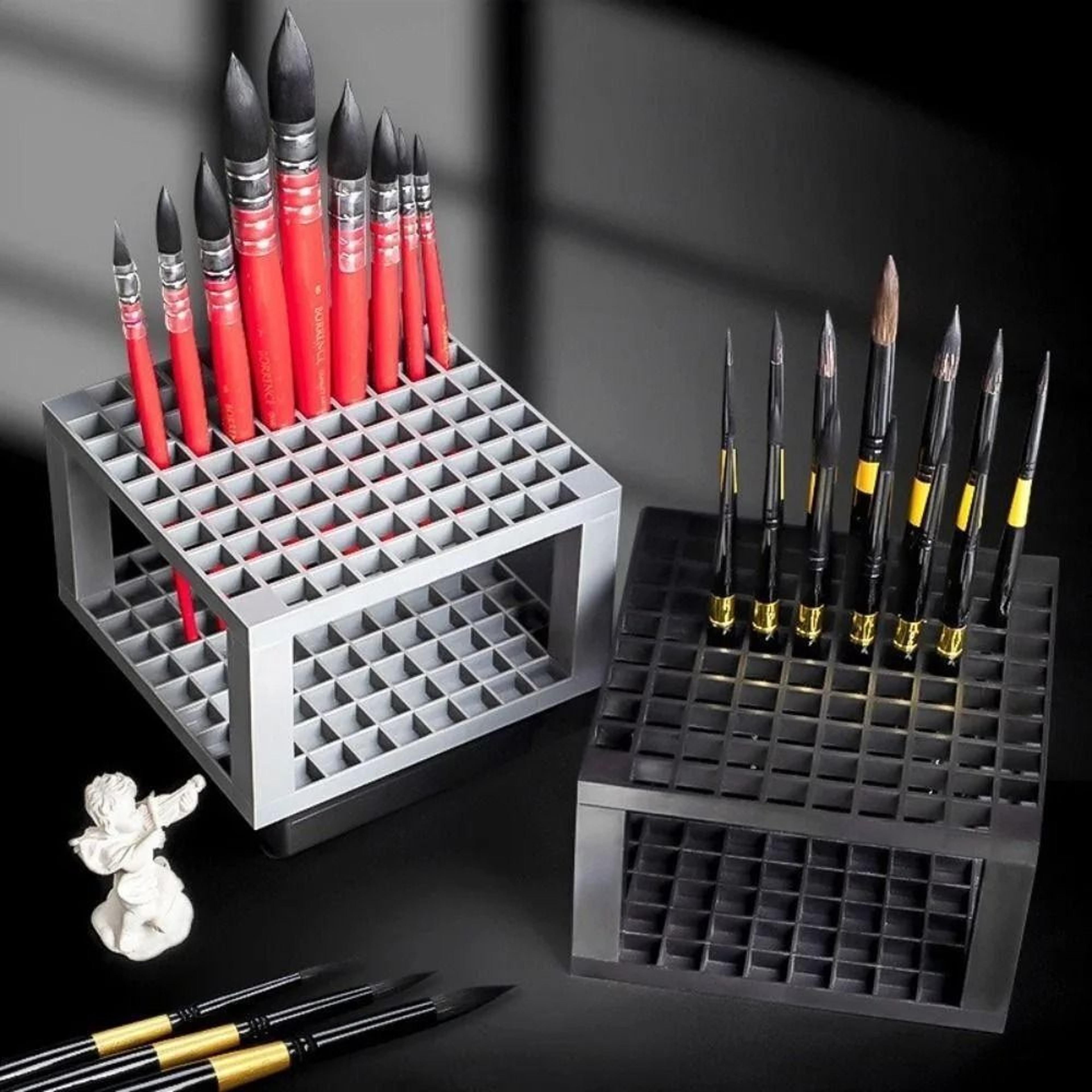96 hole detachable paint brush holder and art tool organizer