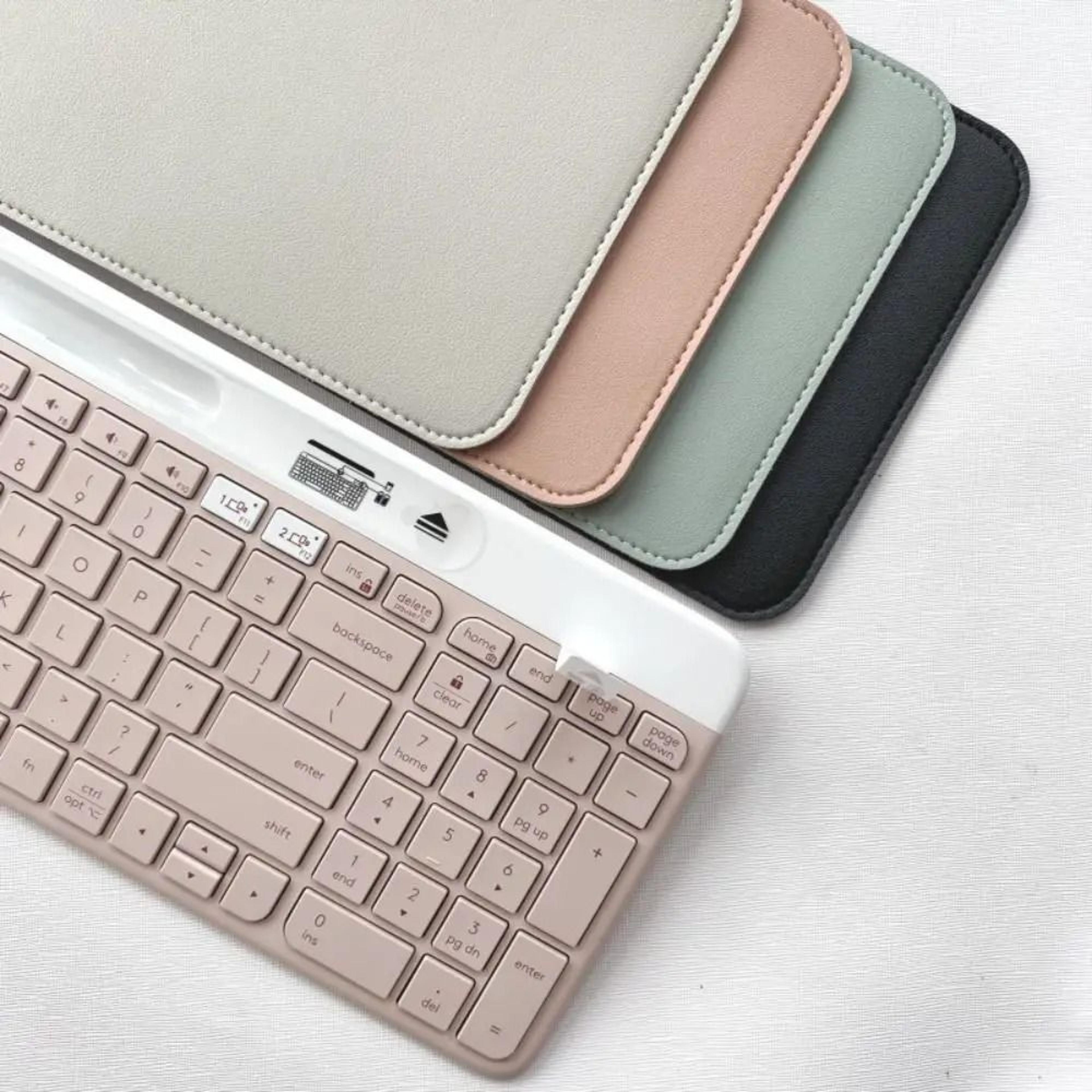 pu leather protective keyboard sleeve for logitech k580