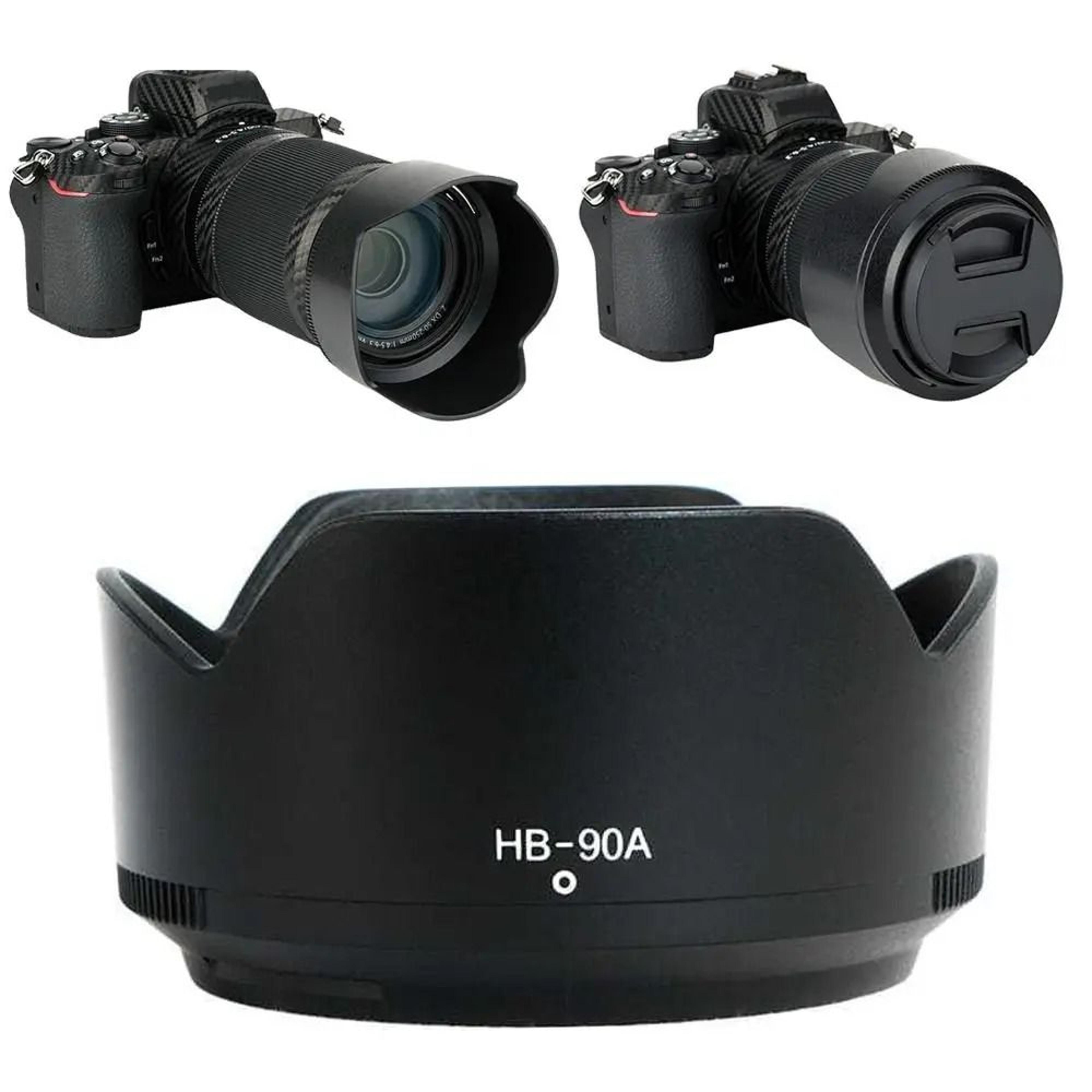 hb90a bayonet lens hood for nikon z dx 50 250mm lens