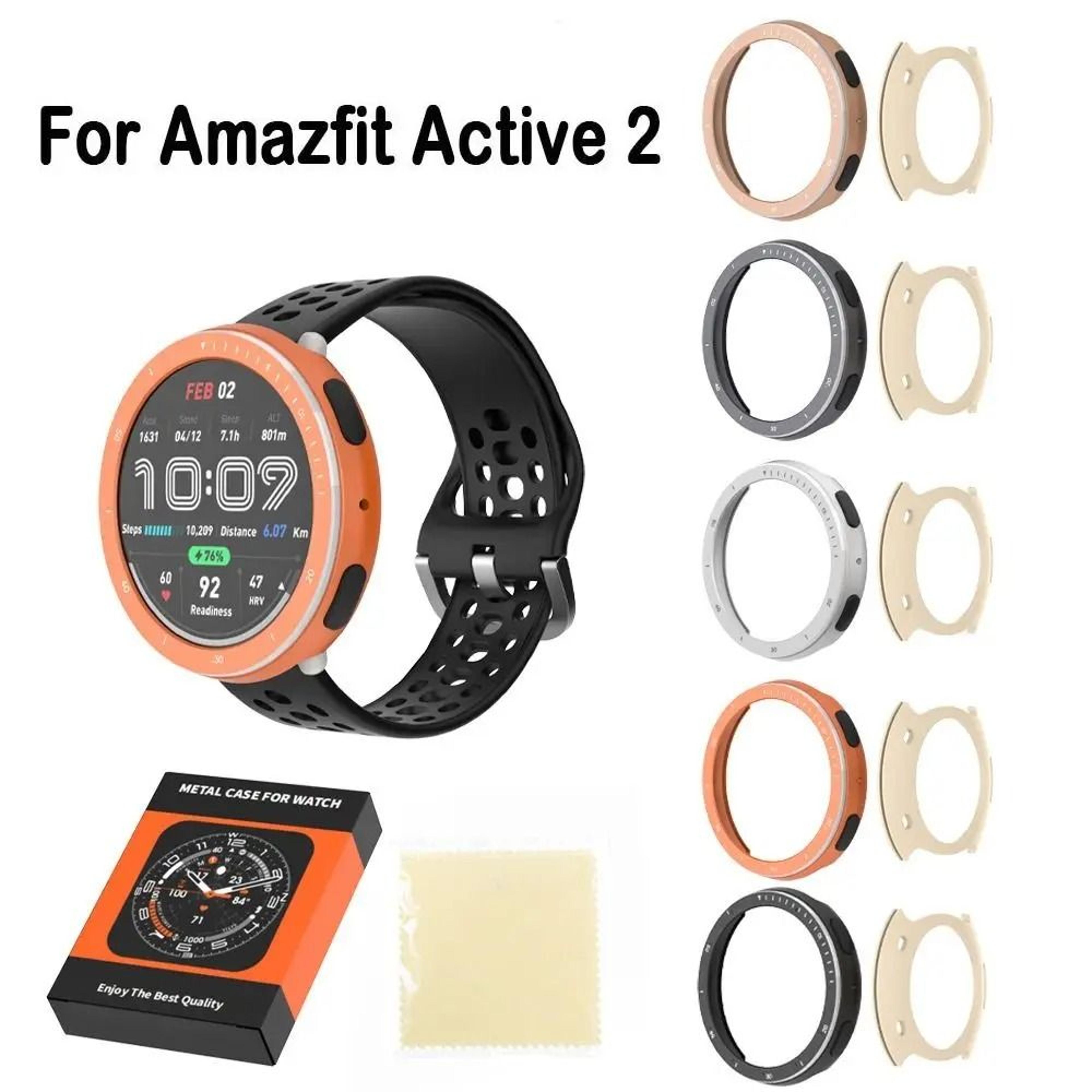 metal protective bezel case for amazfit active 2 round